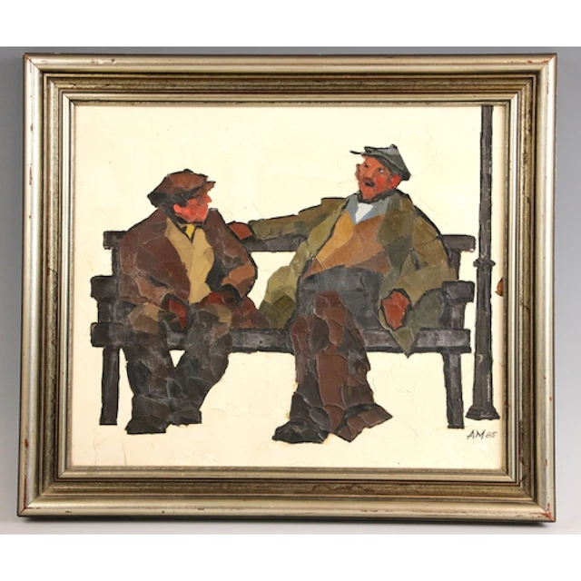 Austin Moseley (British, 1930-2013), Putting the world to ...