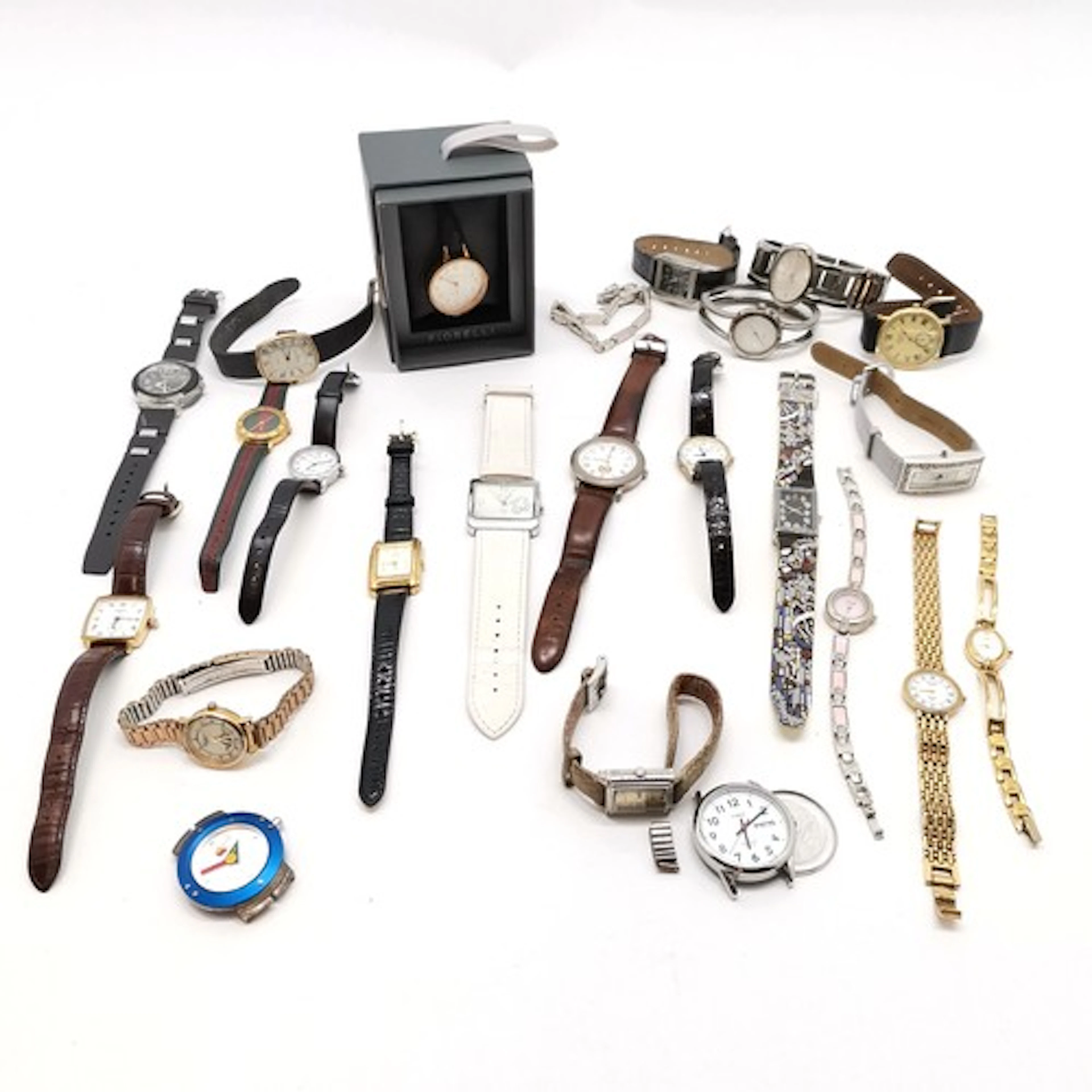 Qty of quartz wristwatches inc Longines, MMA etc - for spare...
