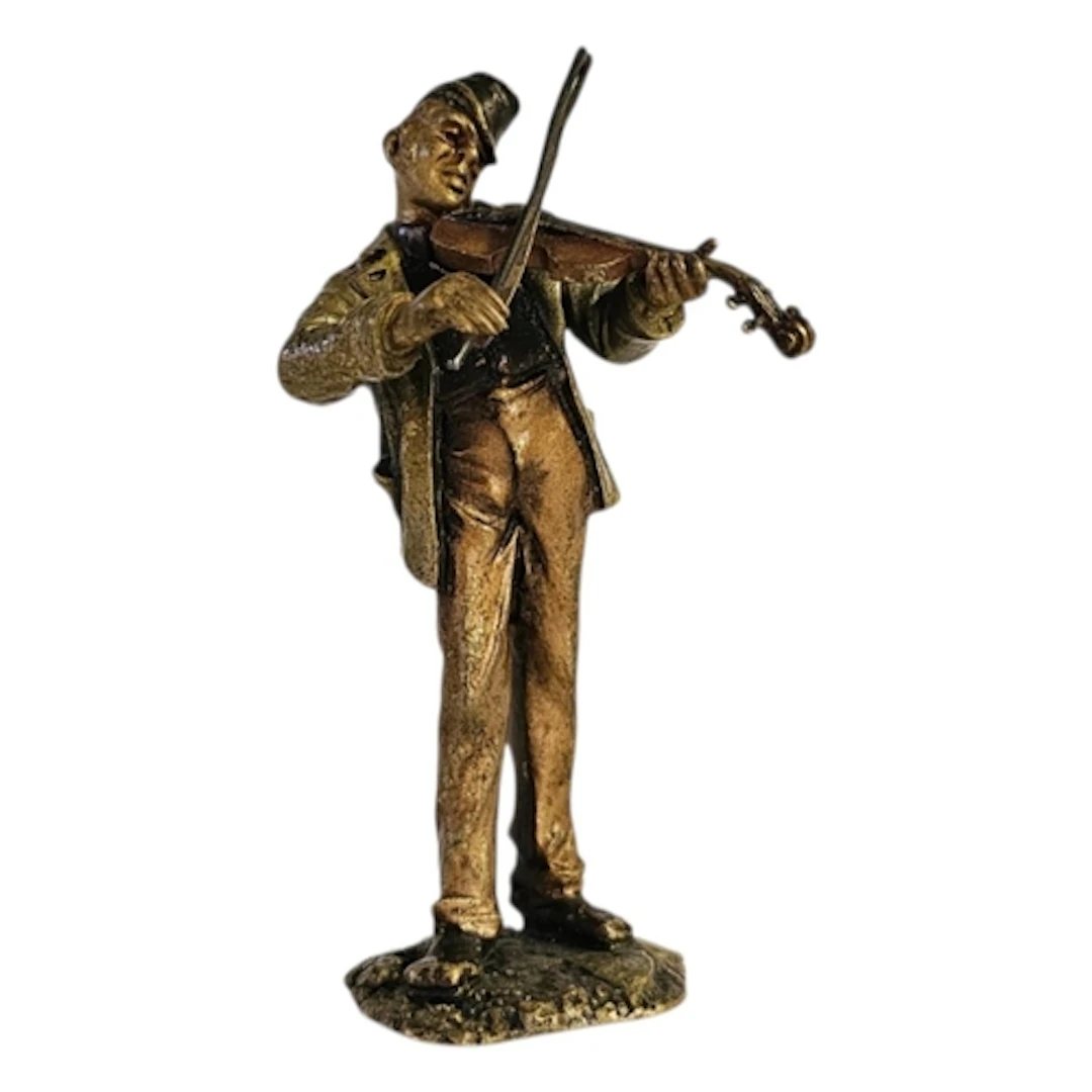 AN EARLY 20TH CENTURY COLD PAINTED BRONZE NOVELTY MINIATURE ...