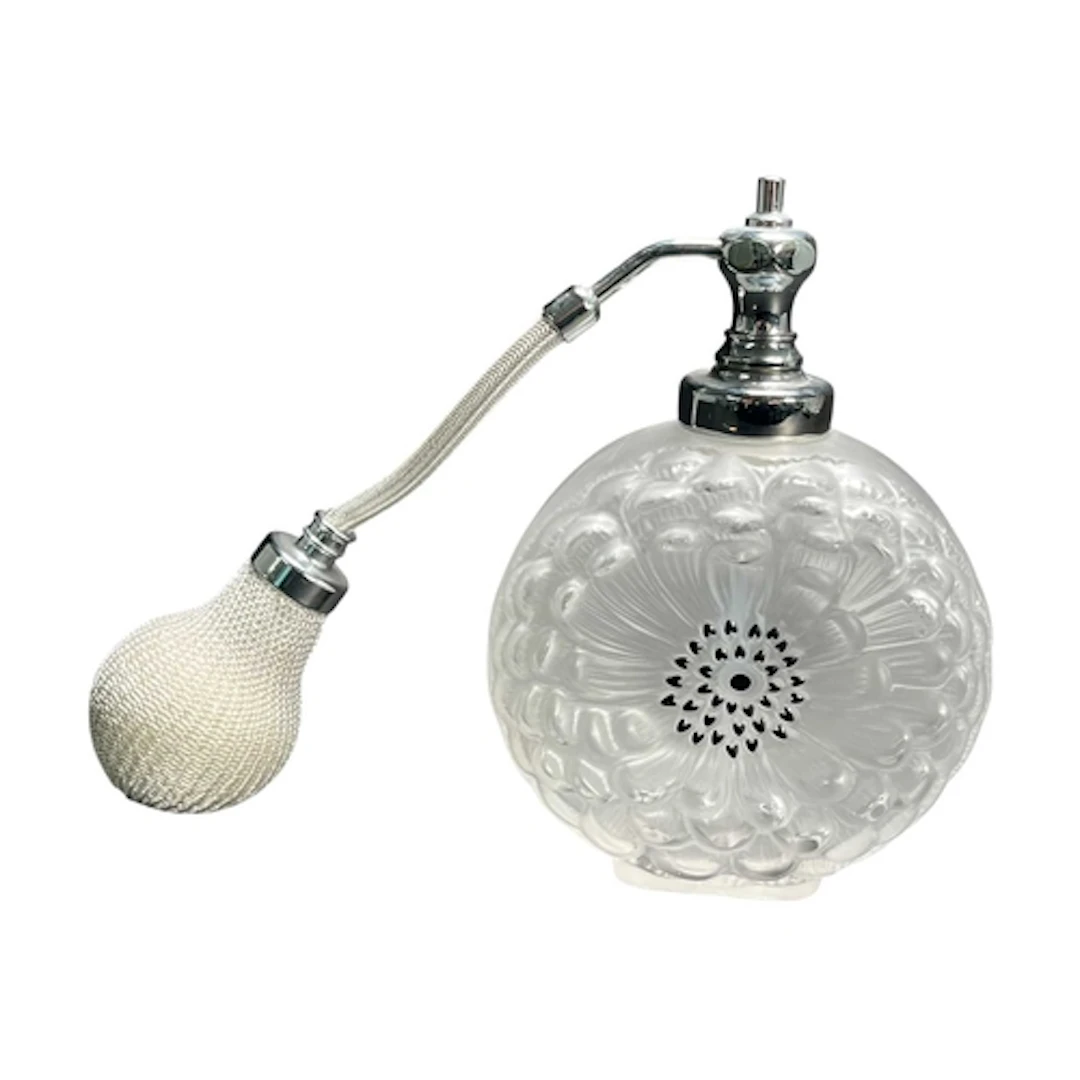 Lalique - Dahlia - a French designer glass perfume bottle or...