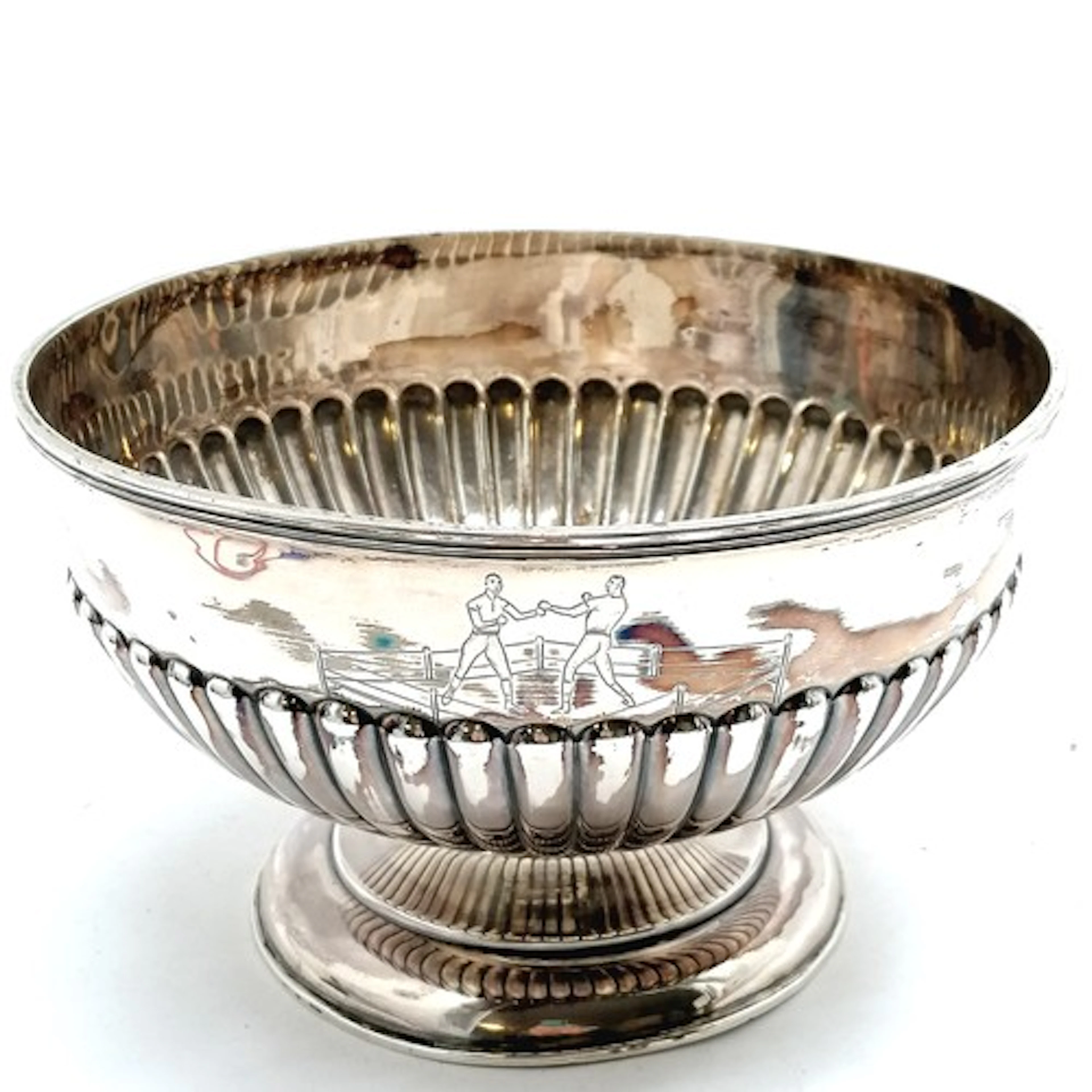 Sterling silver hallmarked trophy / rose bowl inscribed 'The...