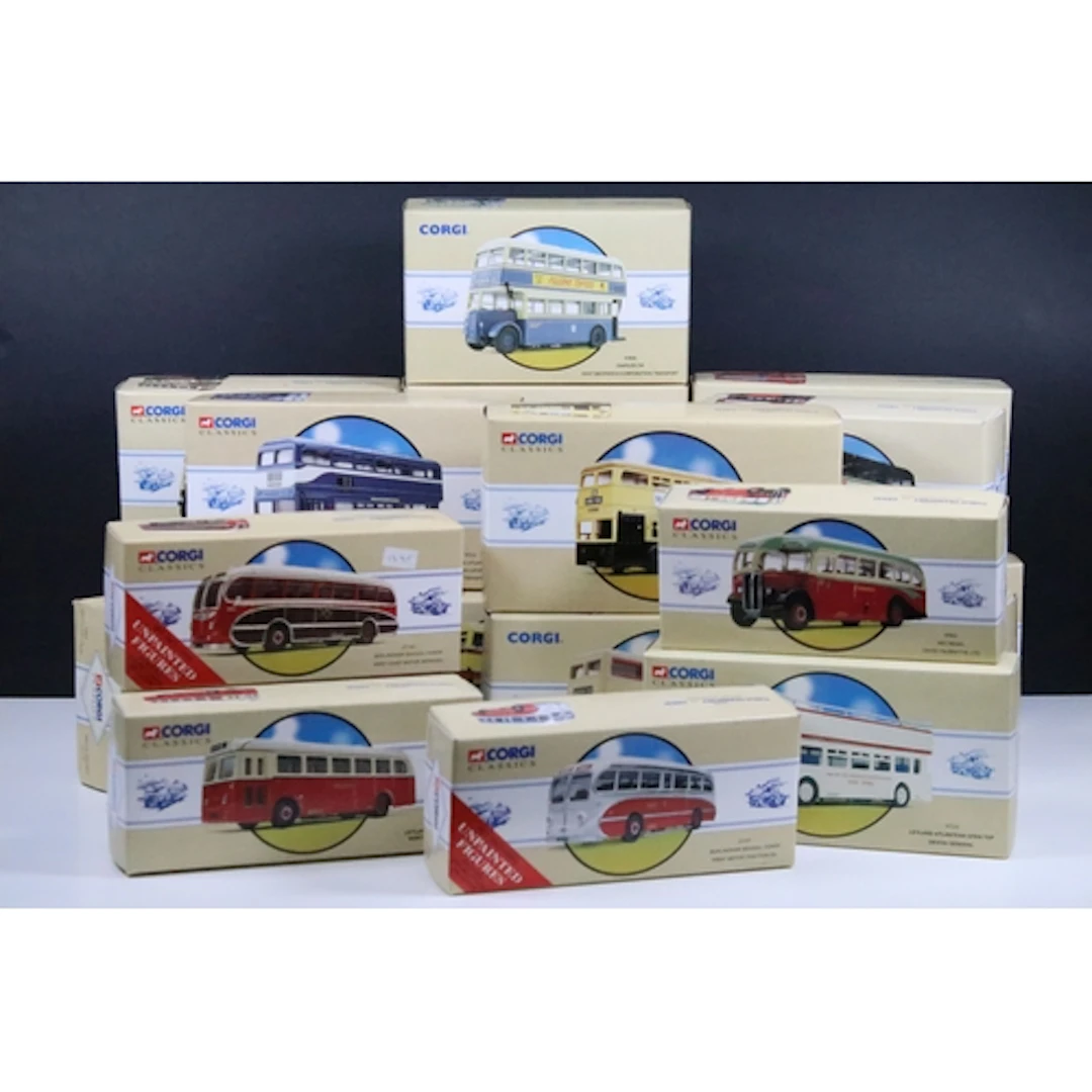 20 Boxed Corgi Classics Public Transport diecast models to i...