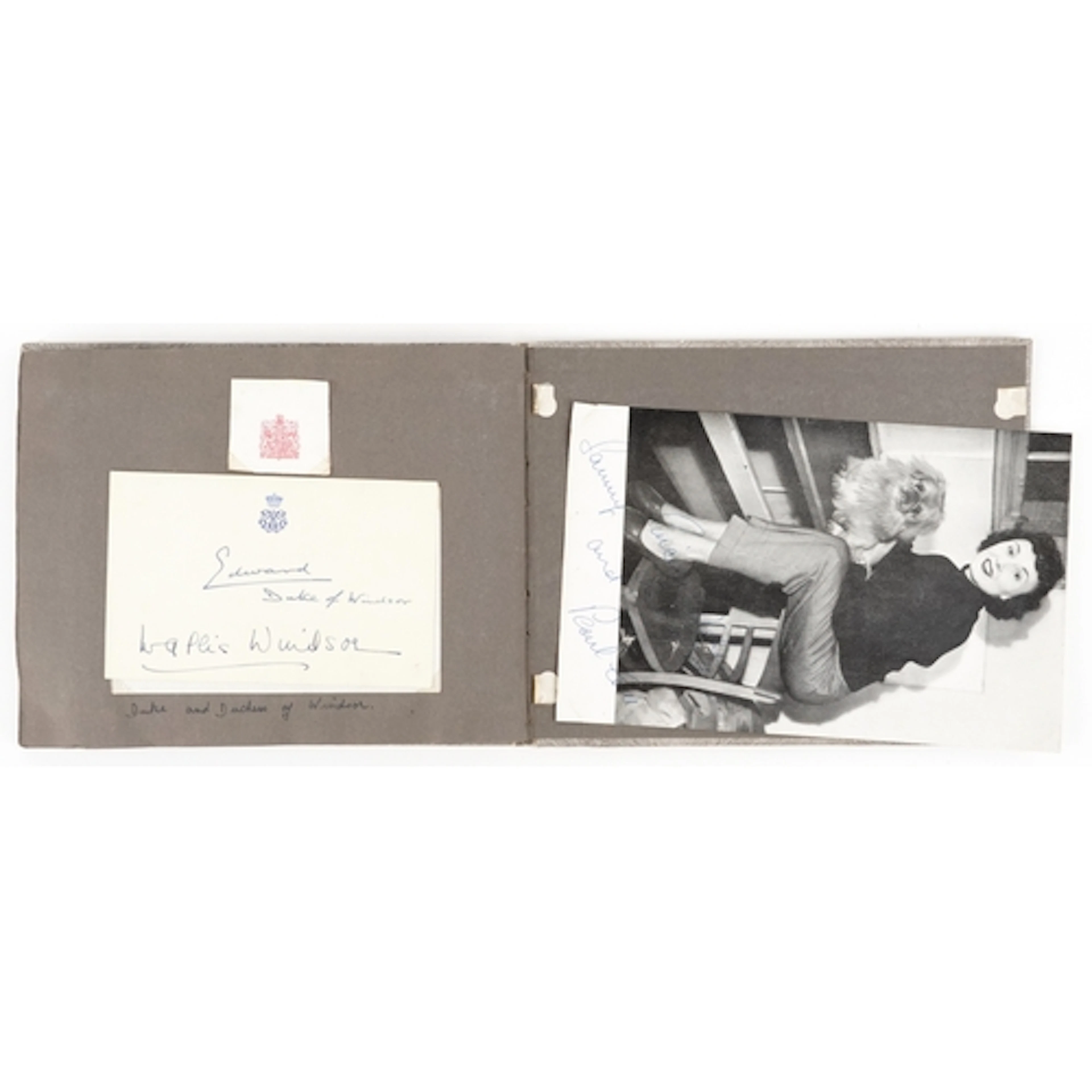 A 1950s and later collection of autographed black and white ...