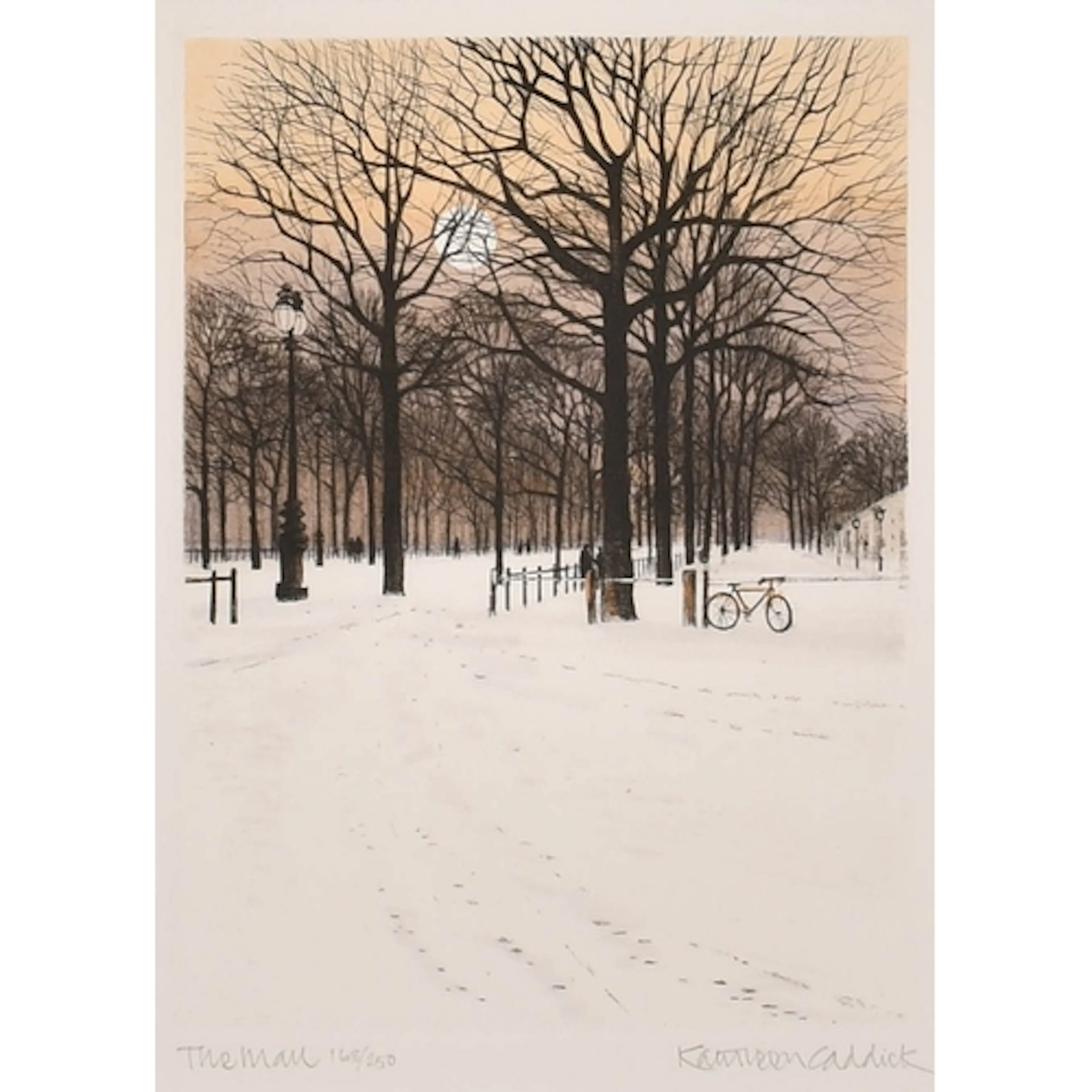 Kathleen Caddick (1937- ) British, "The Mall", Etching, S...