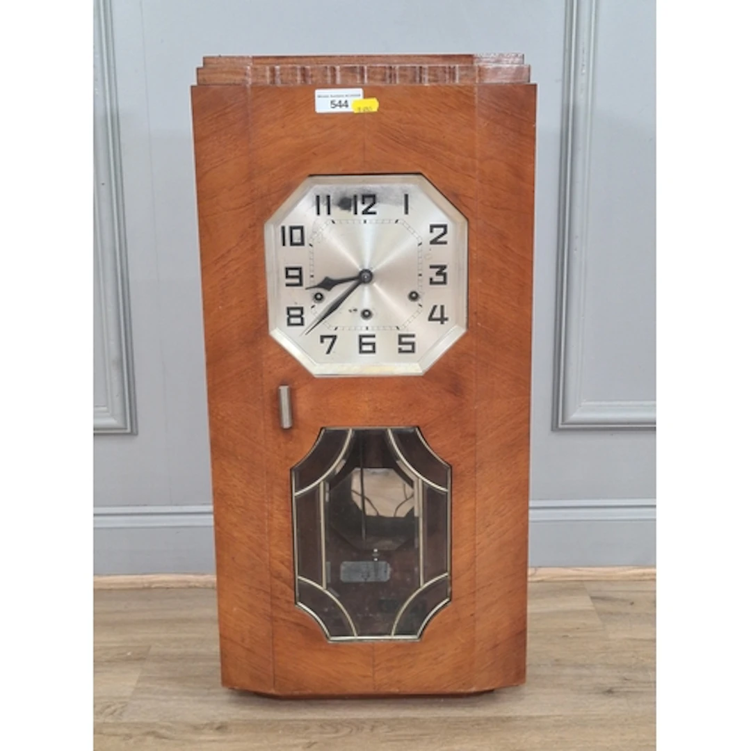 A walnut cased wall Clock, (R6).