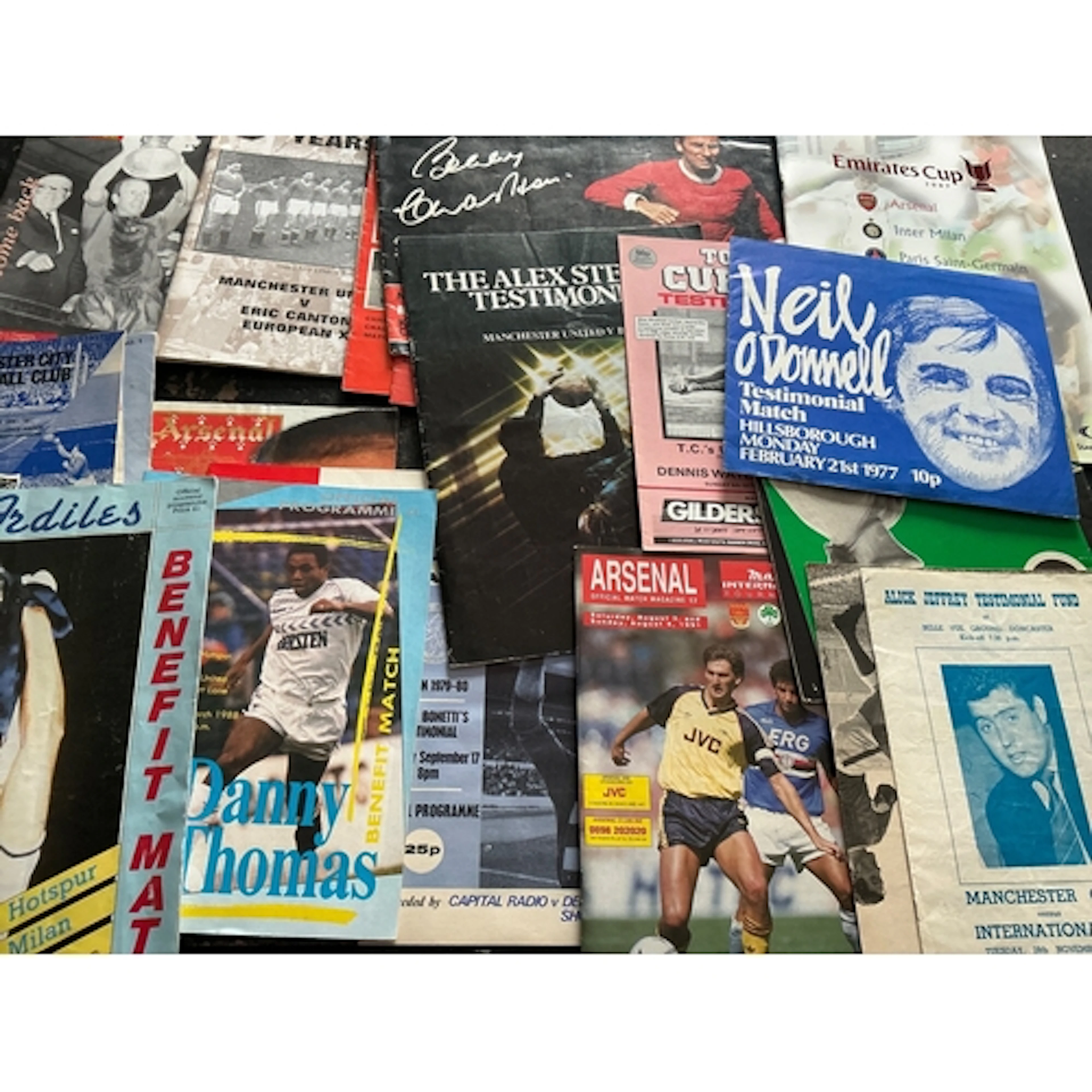 Friendlies + Testimonial Football Programmes: From the 60s o...