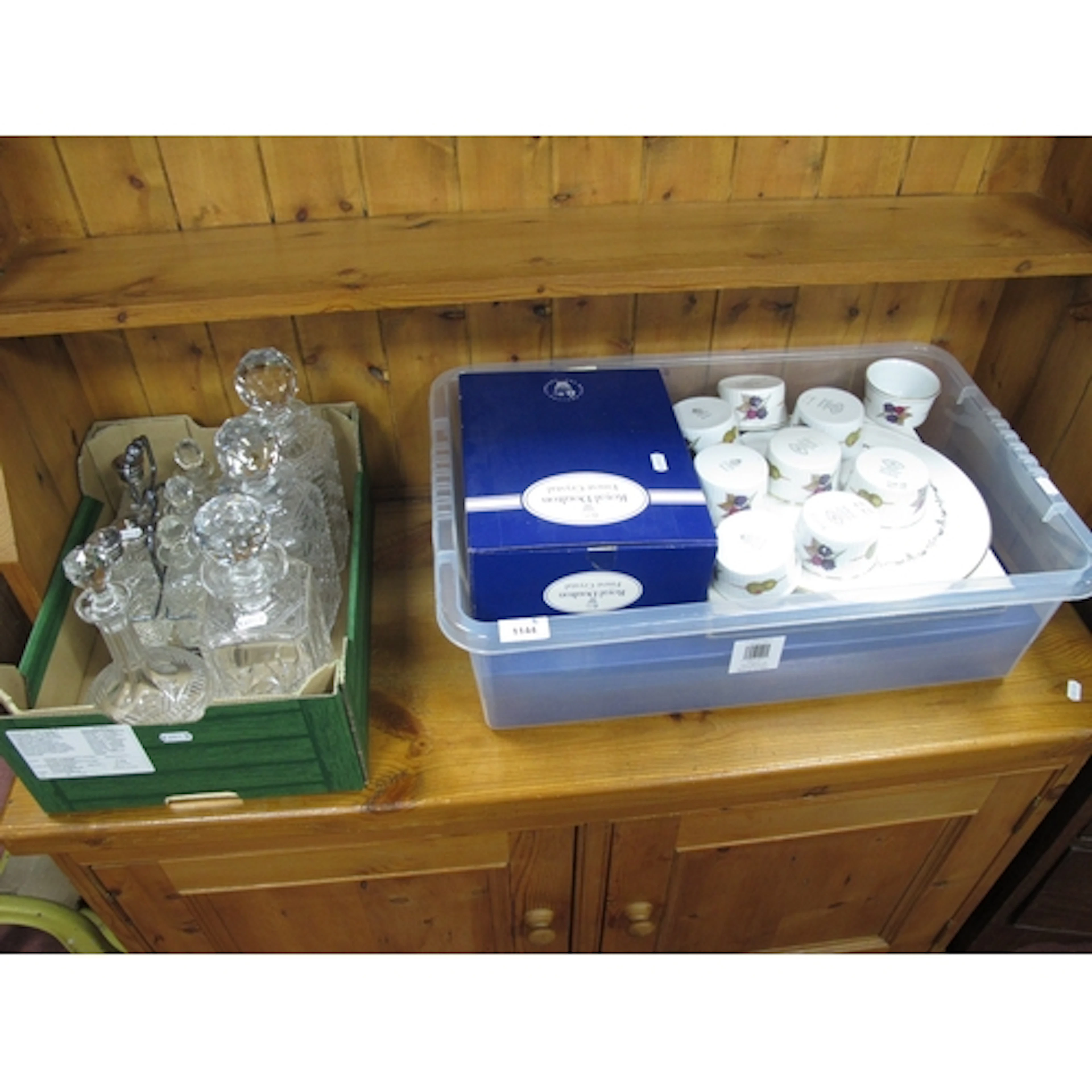 Glassware and Ceramics, including boxed Royal Doulton crysta...