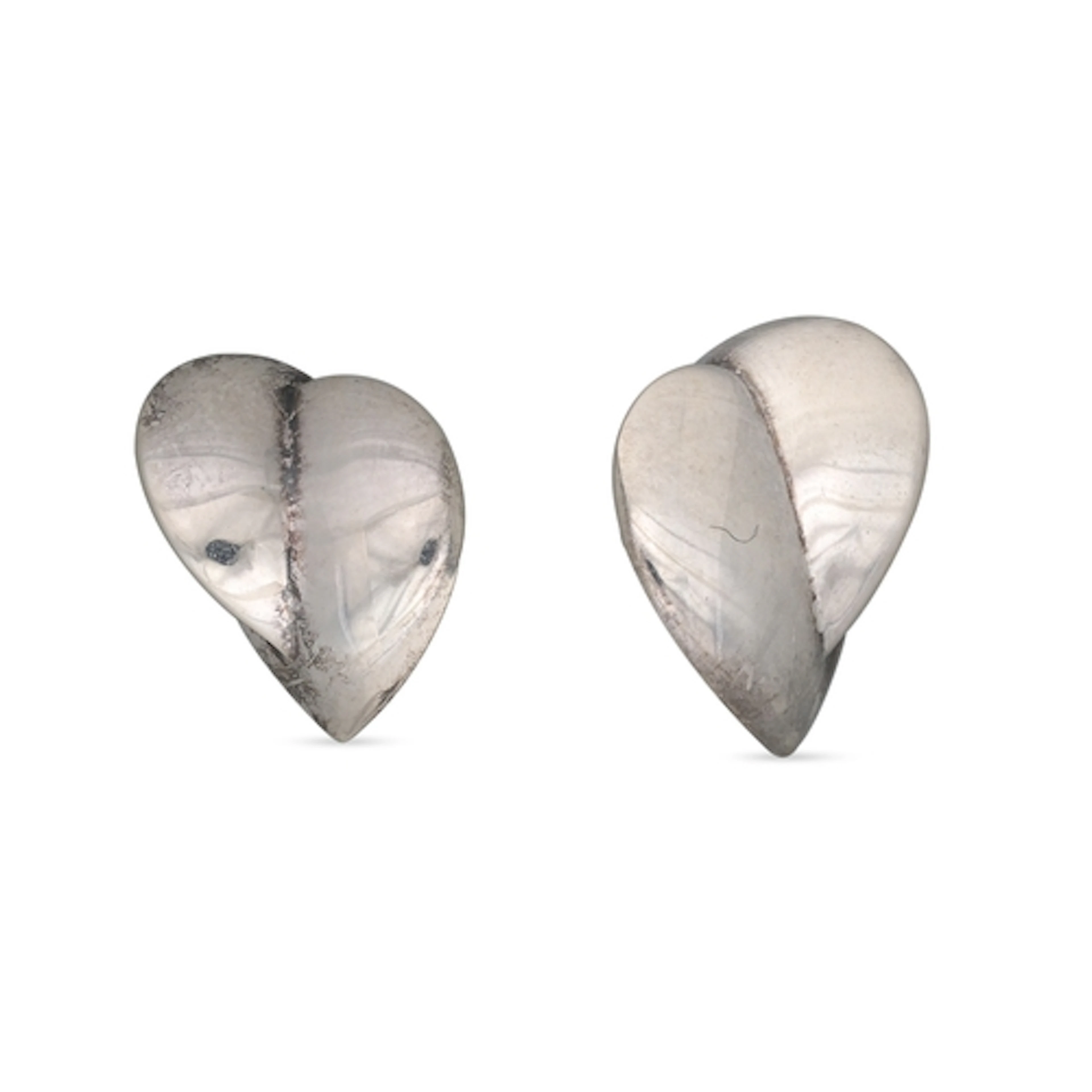 A PAIR OF TIFFANY & CO. STERLING SILVER (.925) EARRINGS, des...