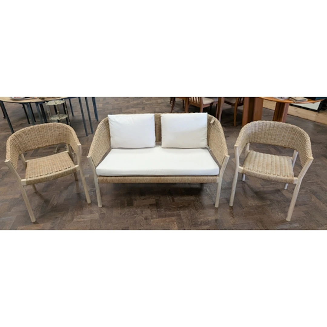 A John Lewis all weather rattan small two seater wicker work...