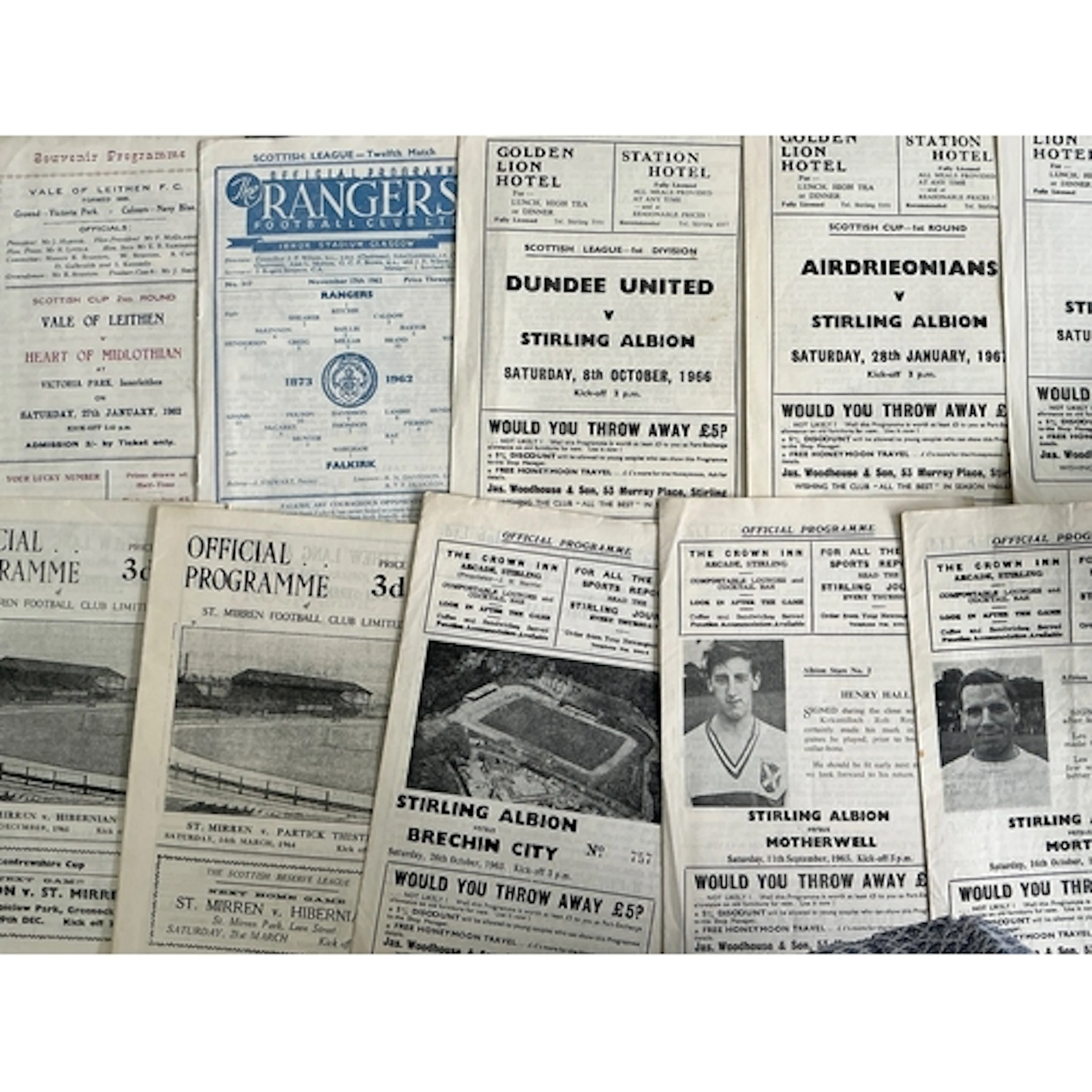 1960s Scottish Football Programmes: Wide range of clubs span...
