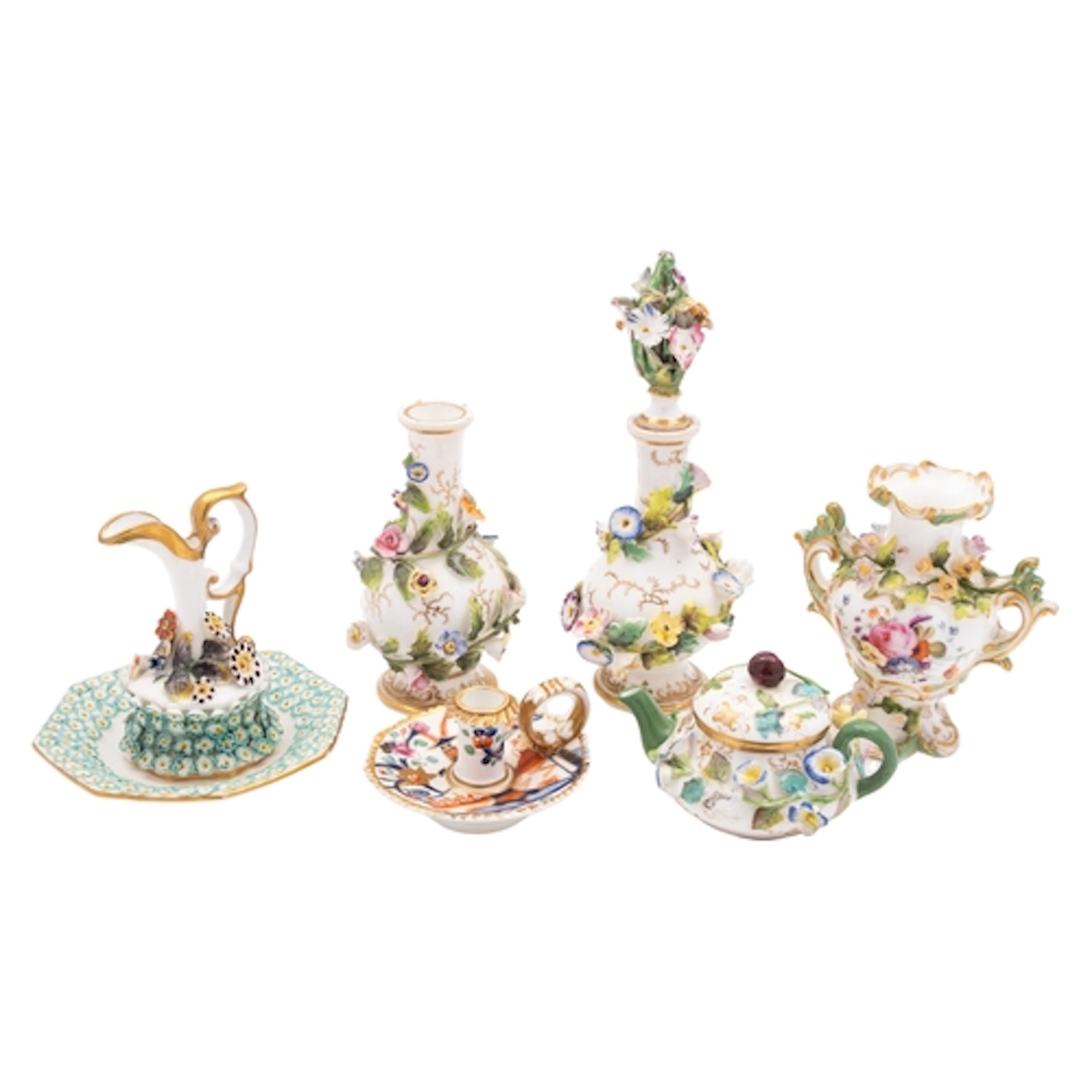 A group of 19th century Coalport and other English porcelain...