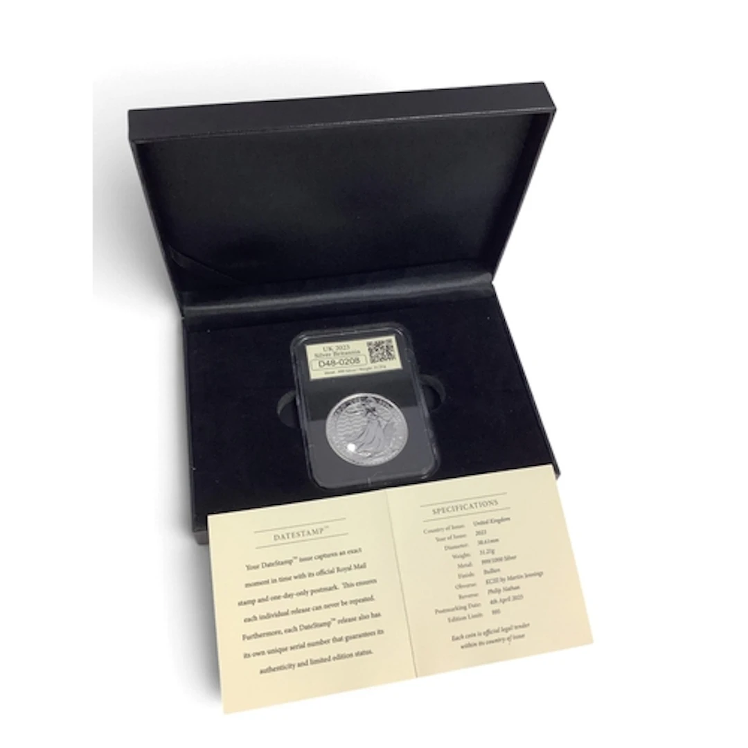 2023 Fine Silver One Ounce Britannia DateStamp Issue, cased ...