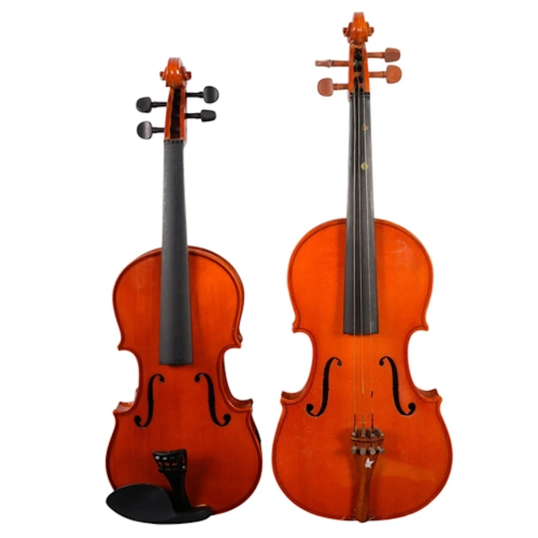 2 violins, models including the Stentor Student example, Chi...