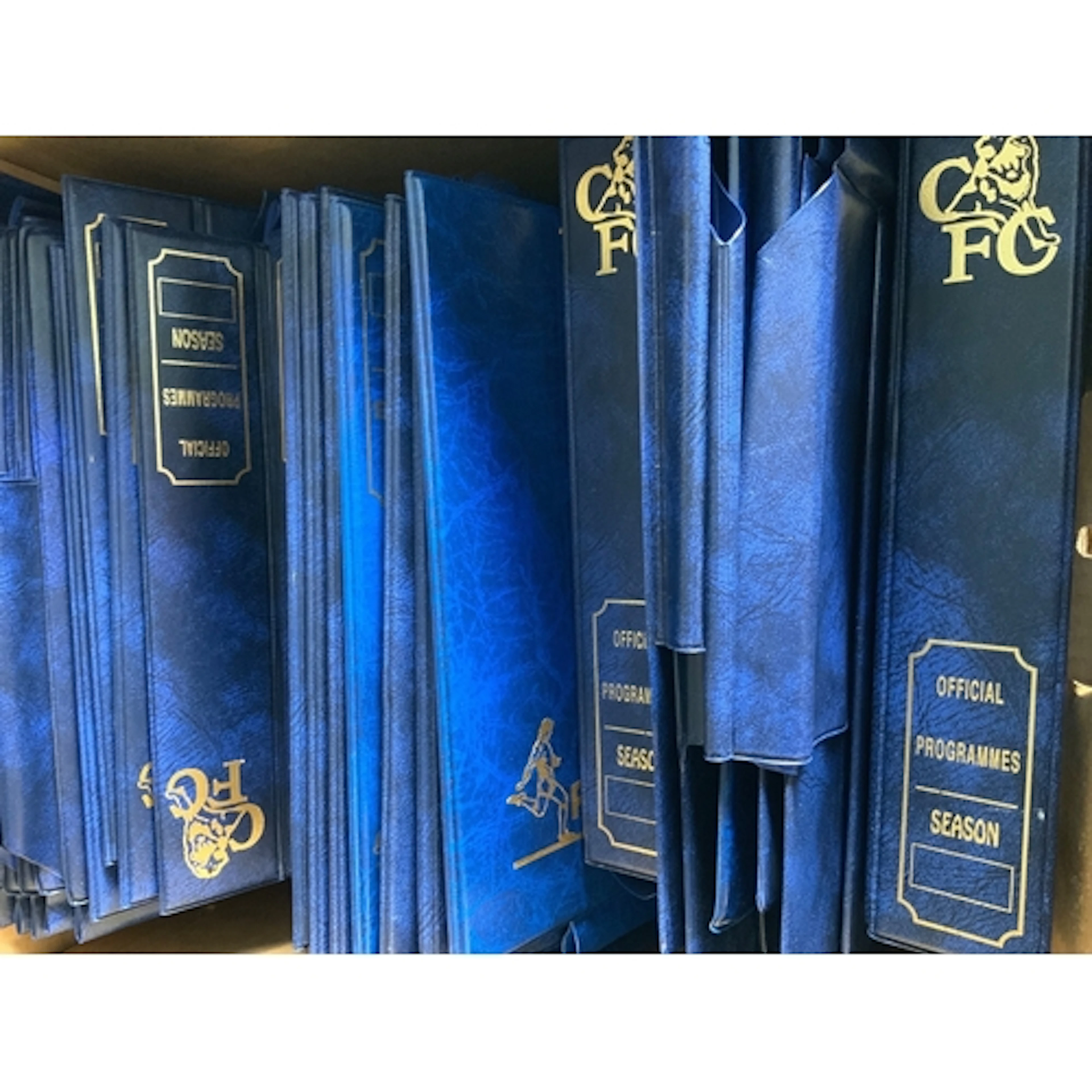 Chelsea Home Football Programme Binders: Official recent bin...