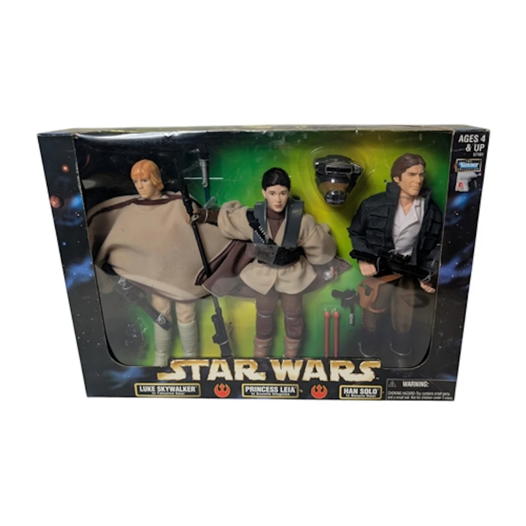 1998 Star Wars Action Collection 12" Luke, Han & Leia Tr...