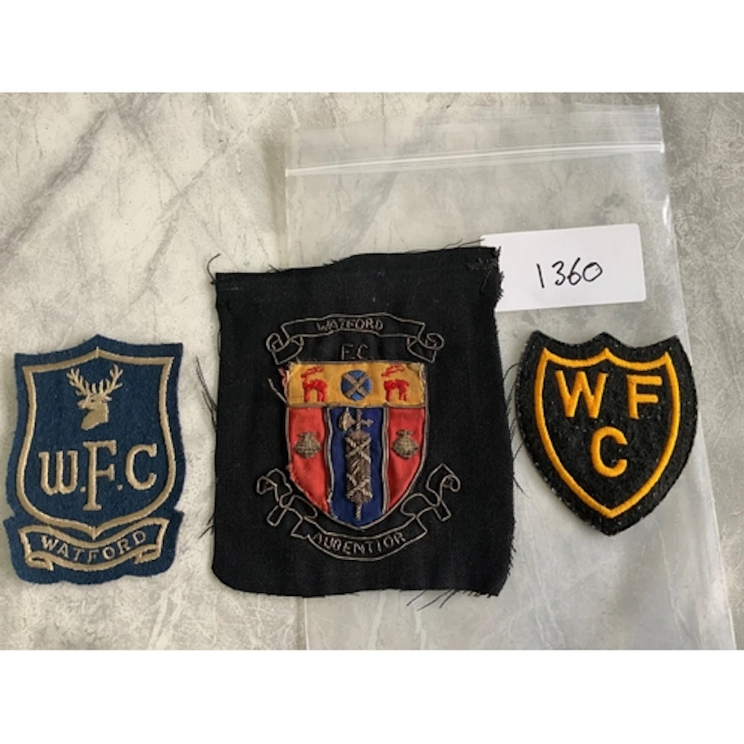 Watford 1950s + 1960s Players Cloth Badges: Removed from eit...