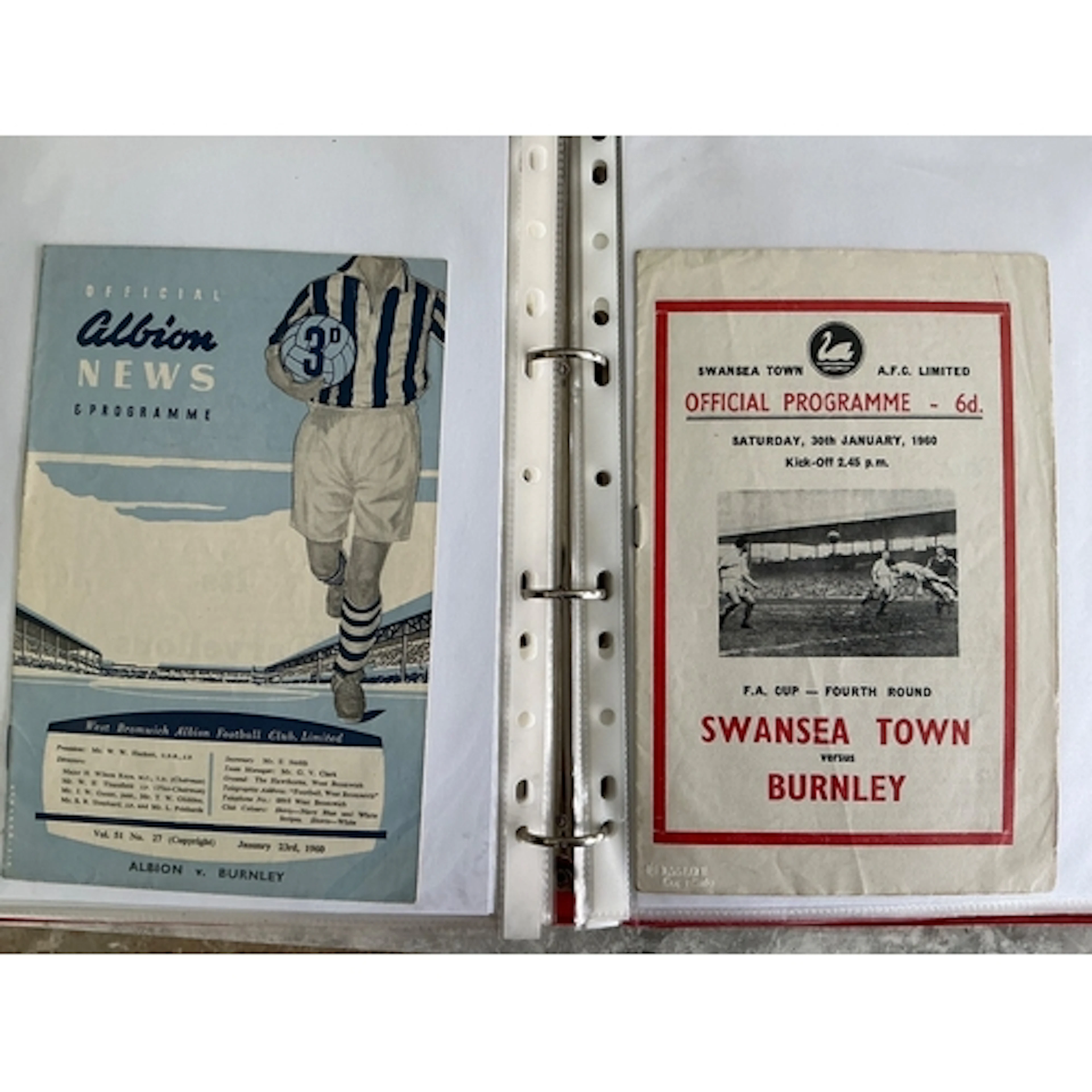 Burnley 59/60 Champions Football Programme Collection: First...