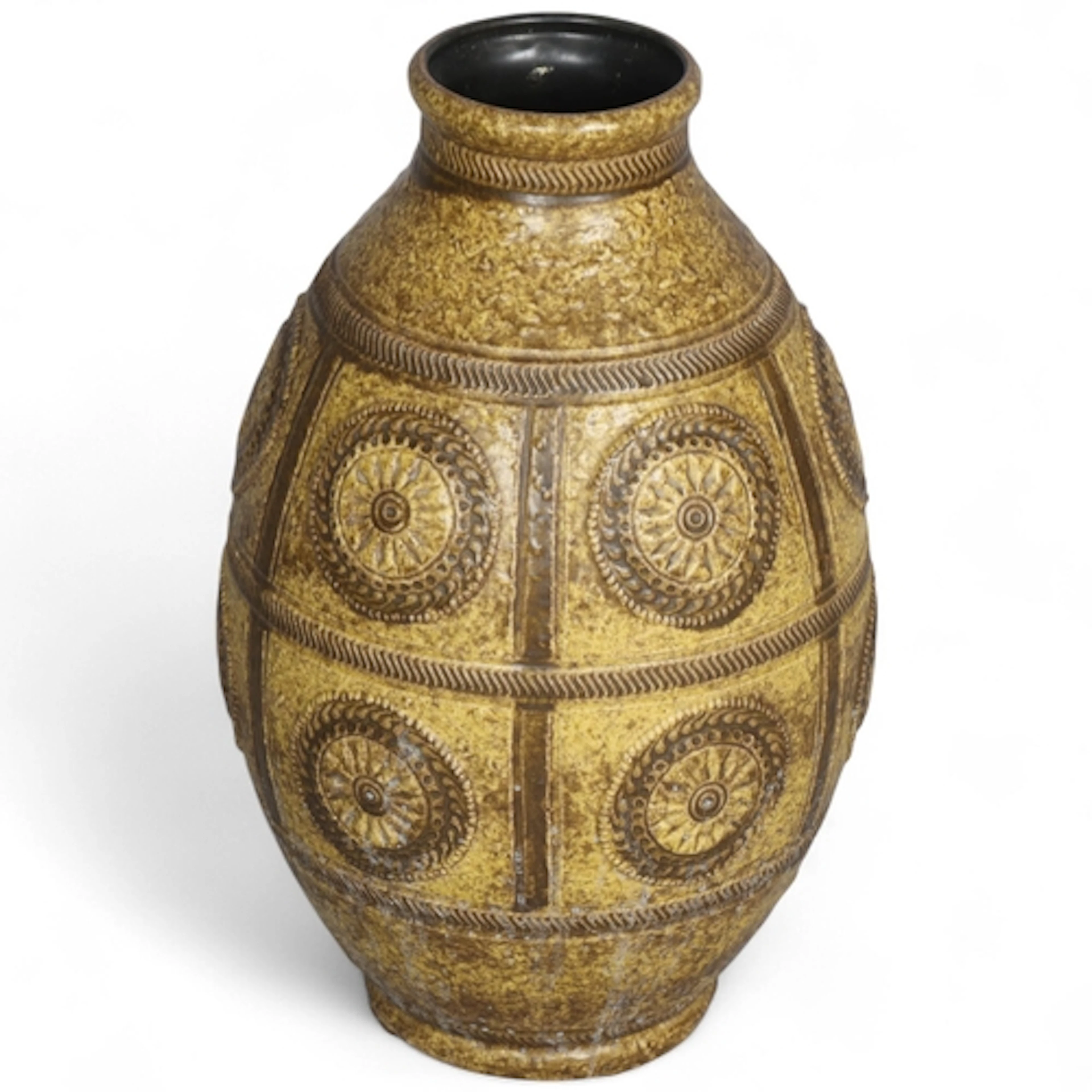 A mid-century West German floor standing vase by Jasba Keram...