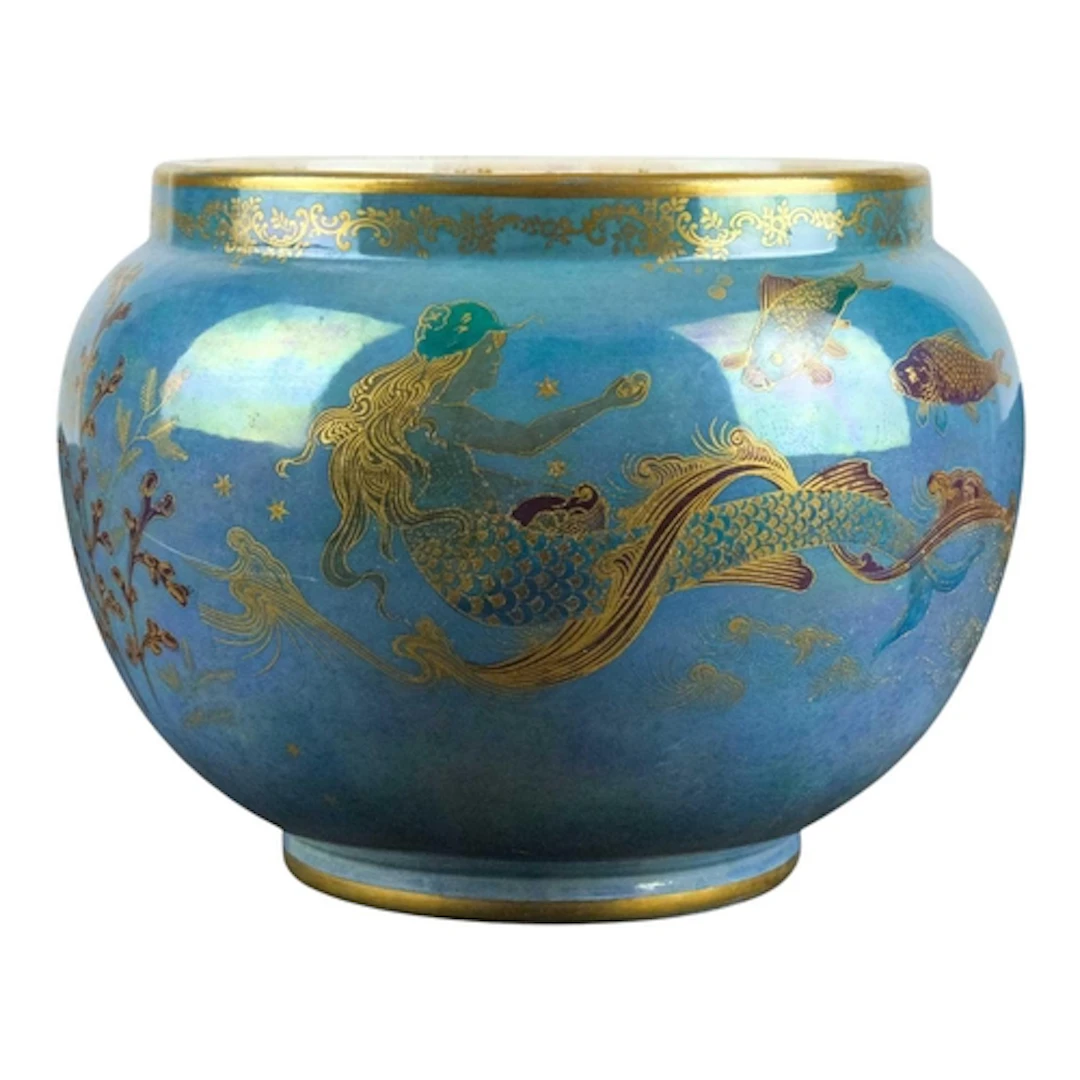 A Crown Devon Fieldings Lustrine jardiniere. Circa 1930. In ...