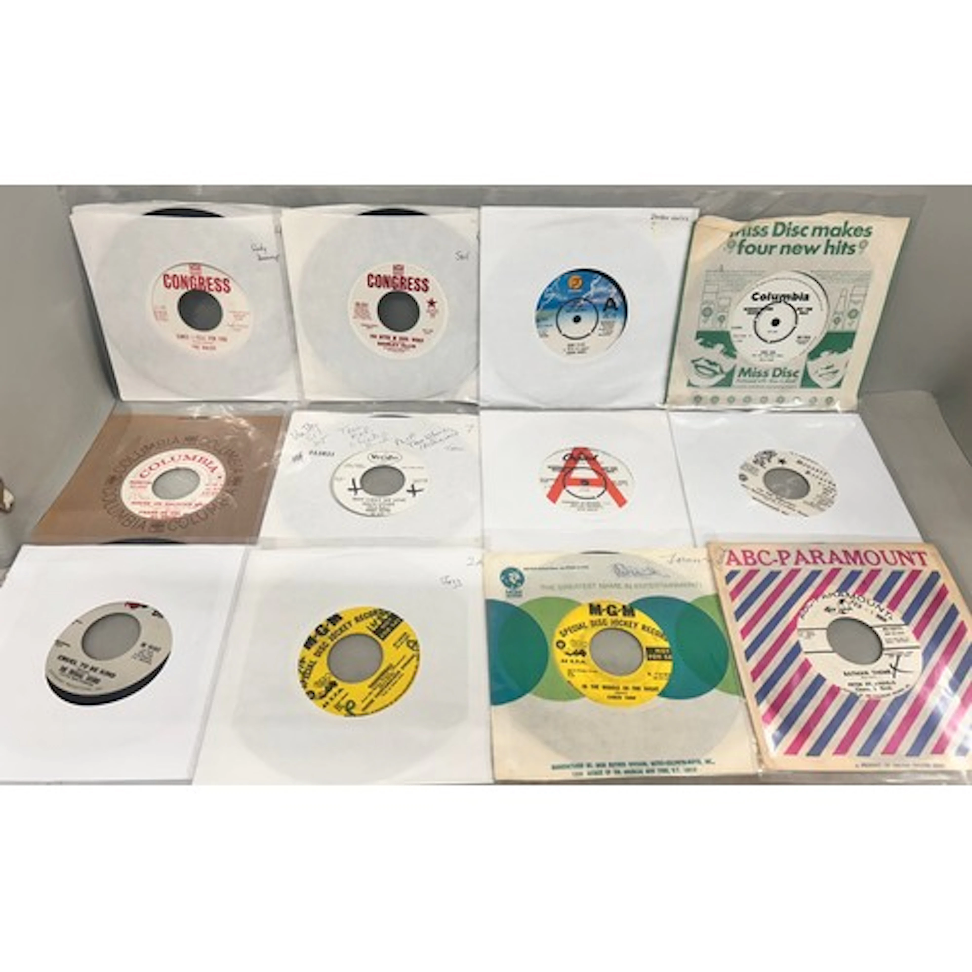 Collection of 45rpm 7" singles all DJ copy and promotional d...