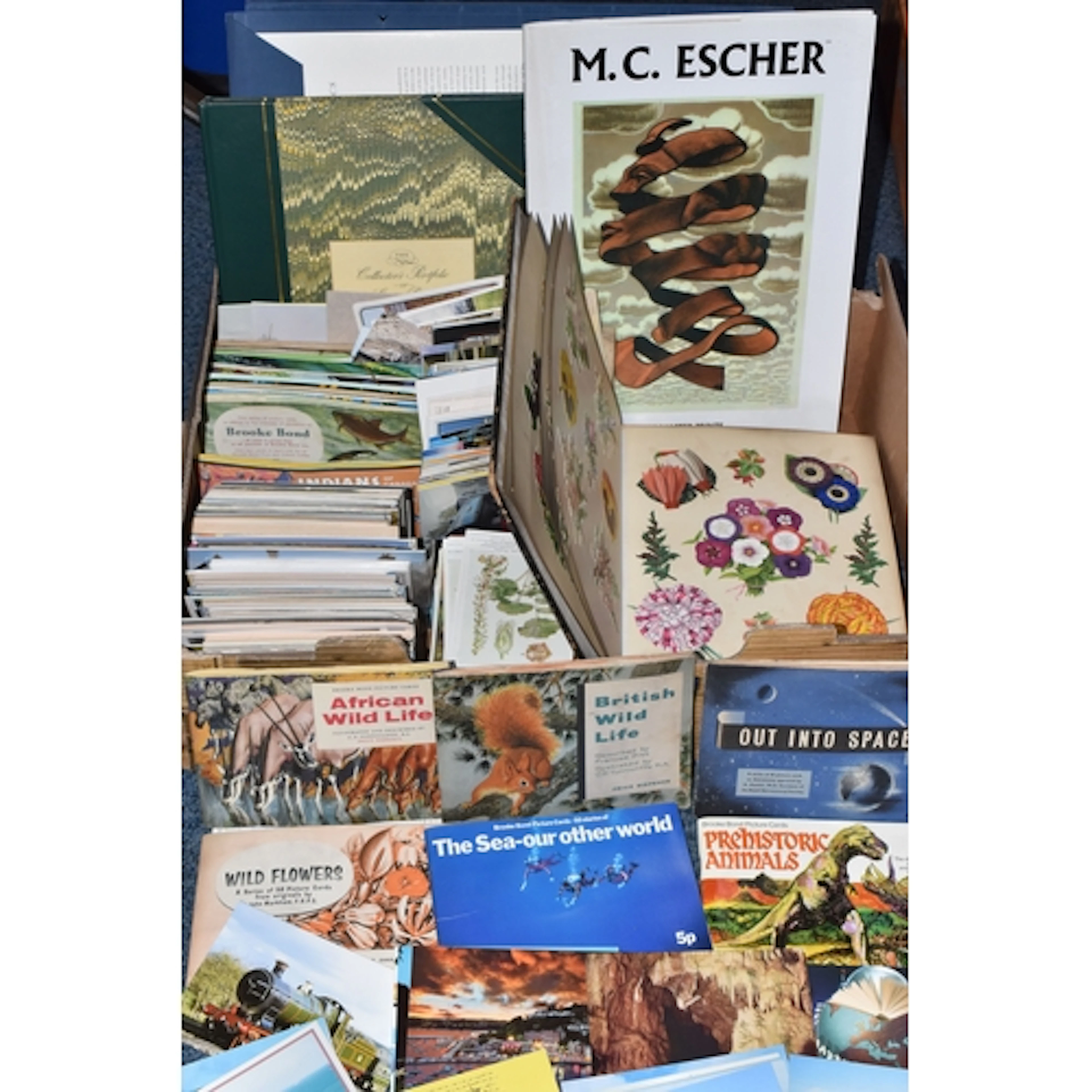 A BOX OF POSTCARDS, VICTORIAN SCRAP ALBUM AND OTHER EPHEMERA...