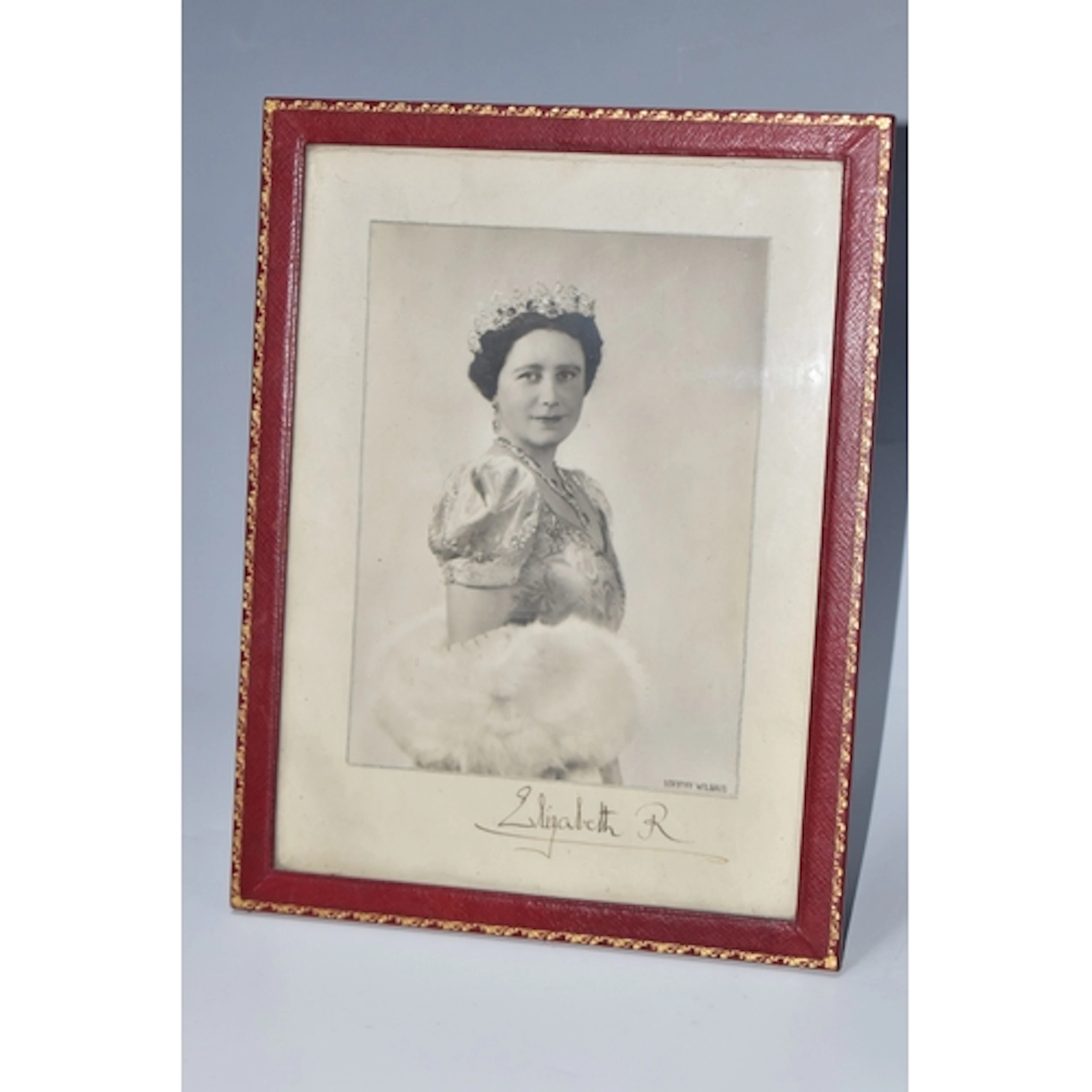 QUEEEN ELIZABETH, THE QUEEN MOTHER, A SIGNED PHOTOGRAPH, a b...