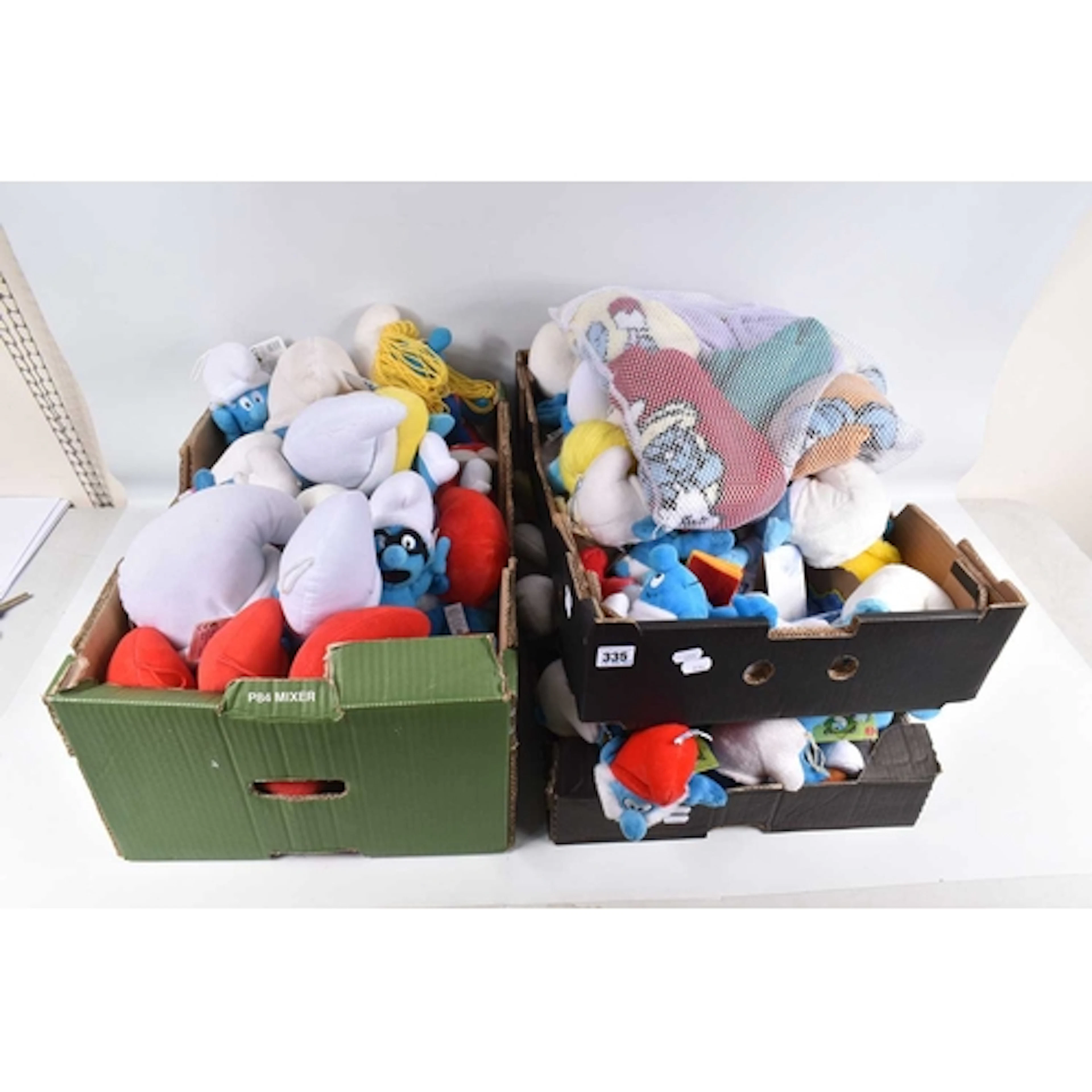 A COLLECTION OF APPROXIMATELY FIFTY-EIGHT SMURF PLUSHIES, to...