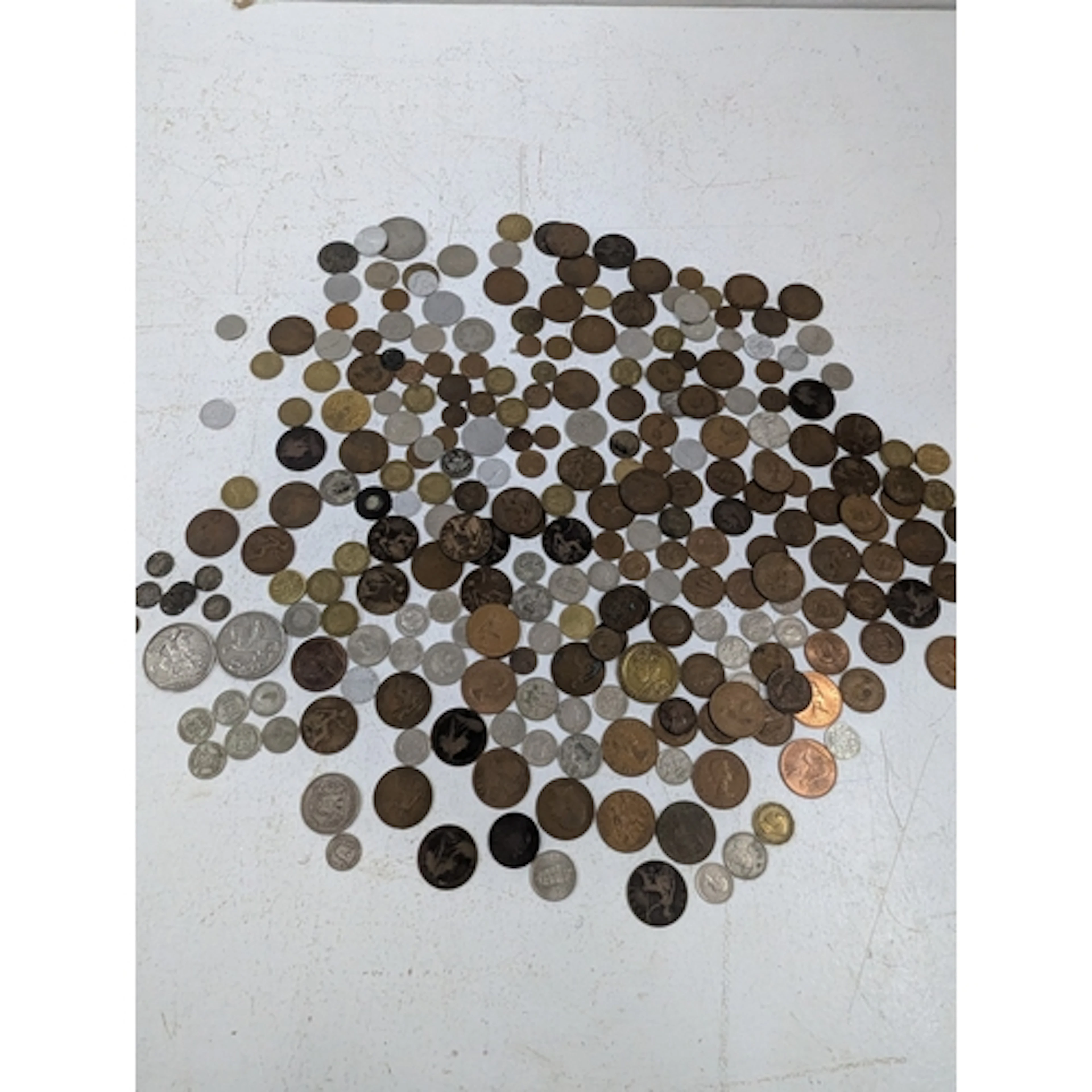 World coinage, mainly British to include a 1896 Queen Victor...