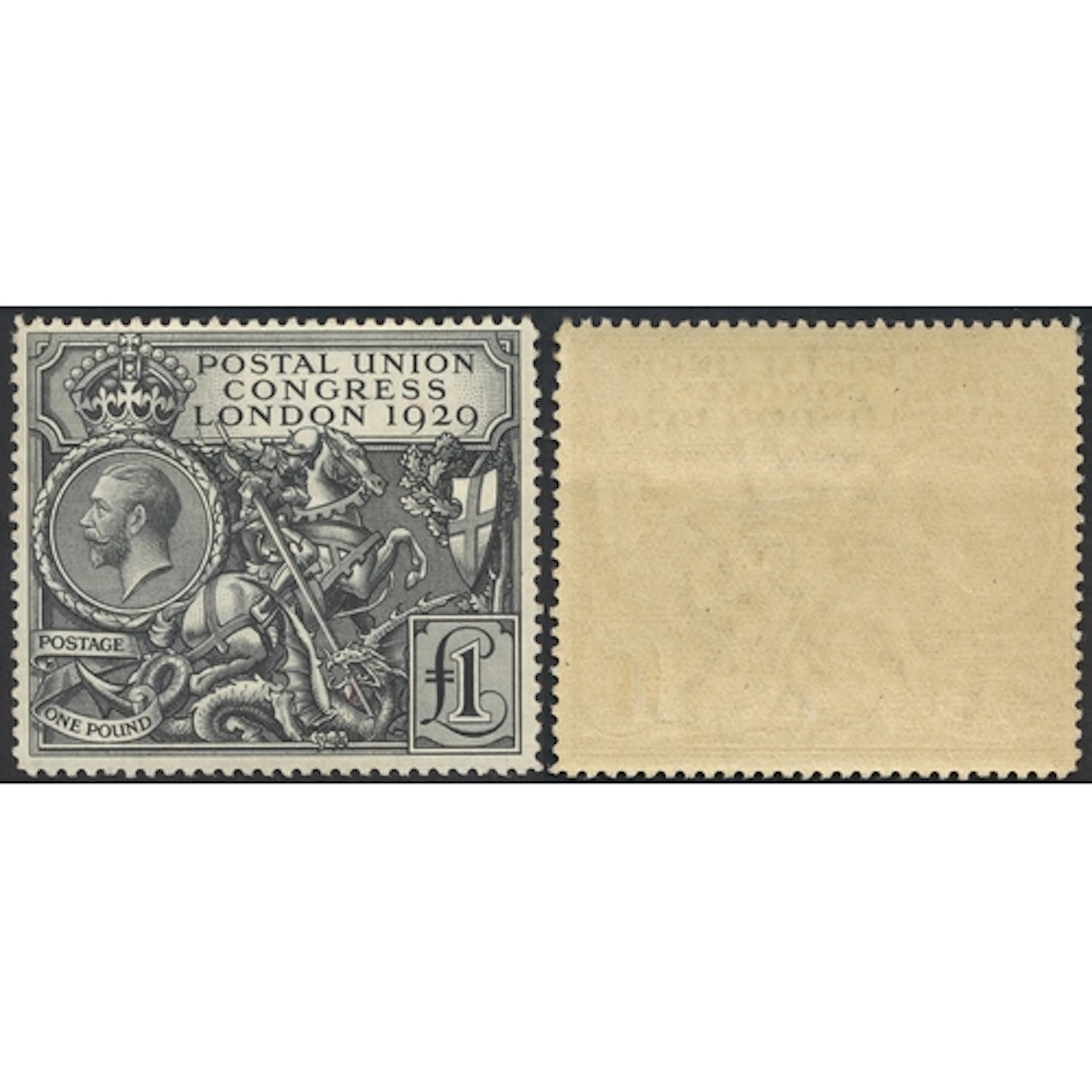 1929 PUC £1 M, with the very lightest of hinge marks. (SG 43...