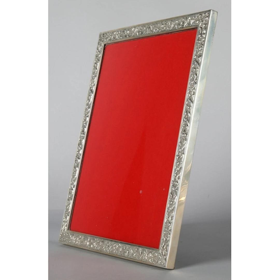 Siam 925 sterling silver mounted photo frame embossed with a...