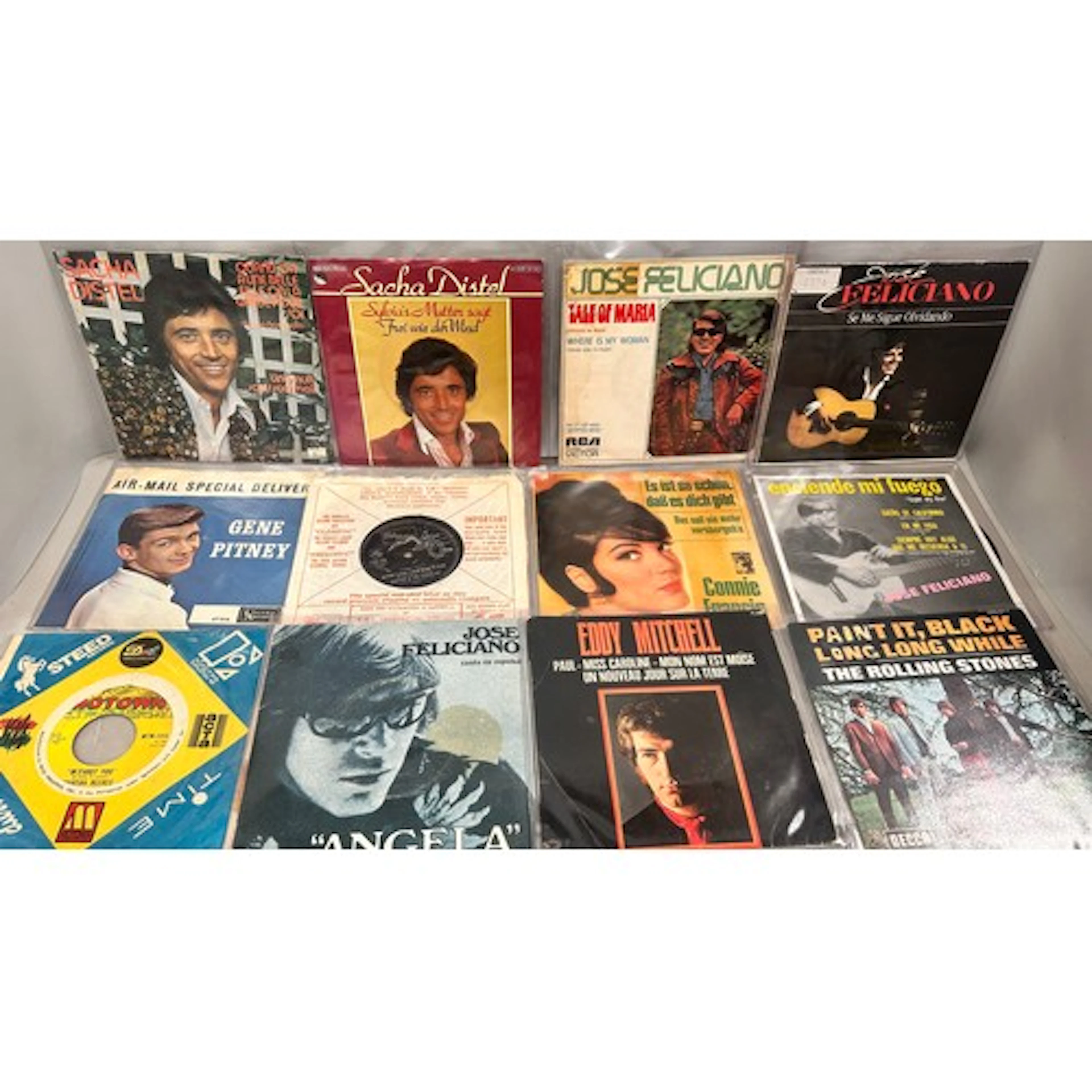 Collection of vinyl 45 rpm singles to include Connie Francis...
