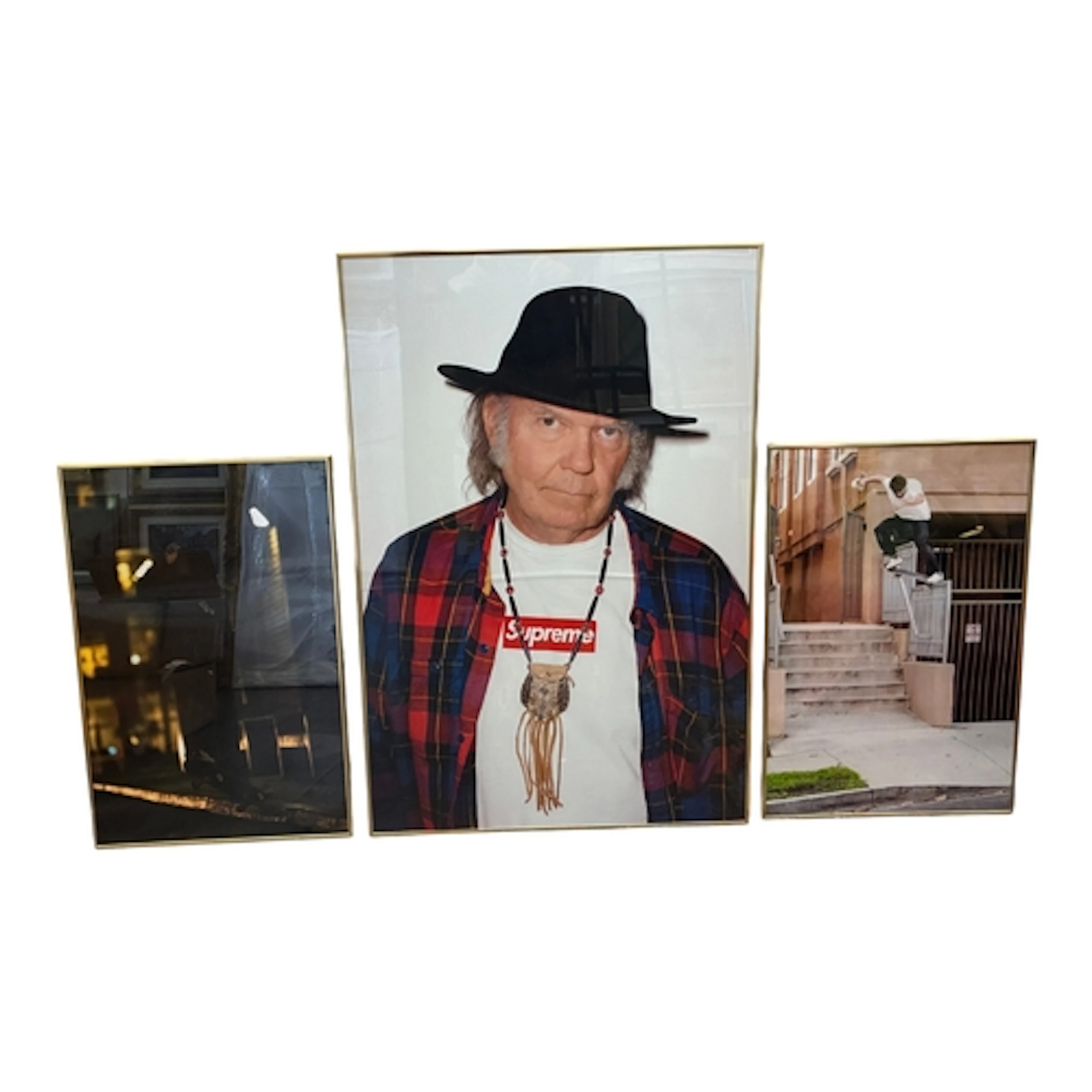 Supreme X Neil Young poster with two other skateboard brand ...