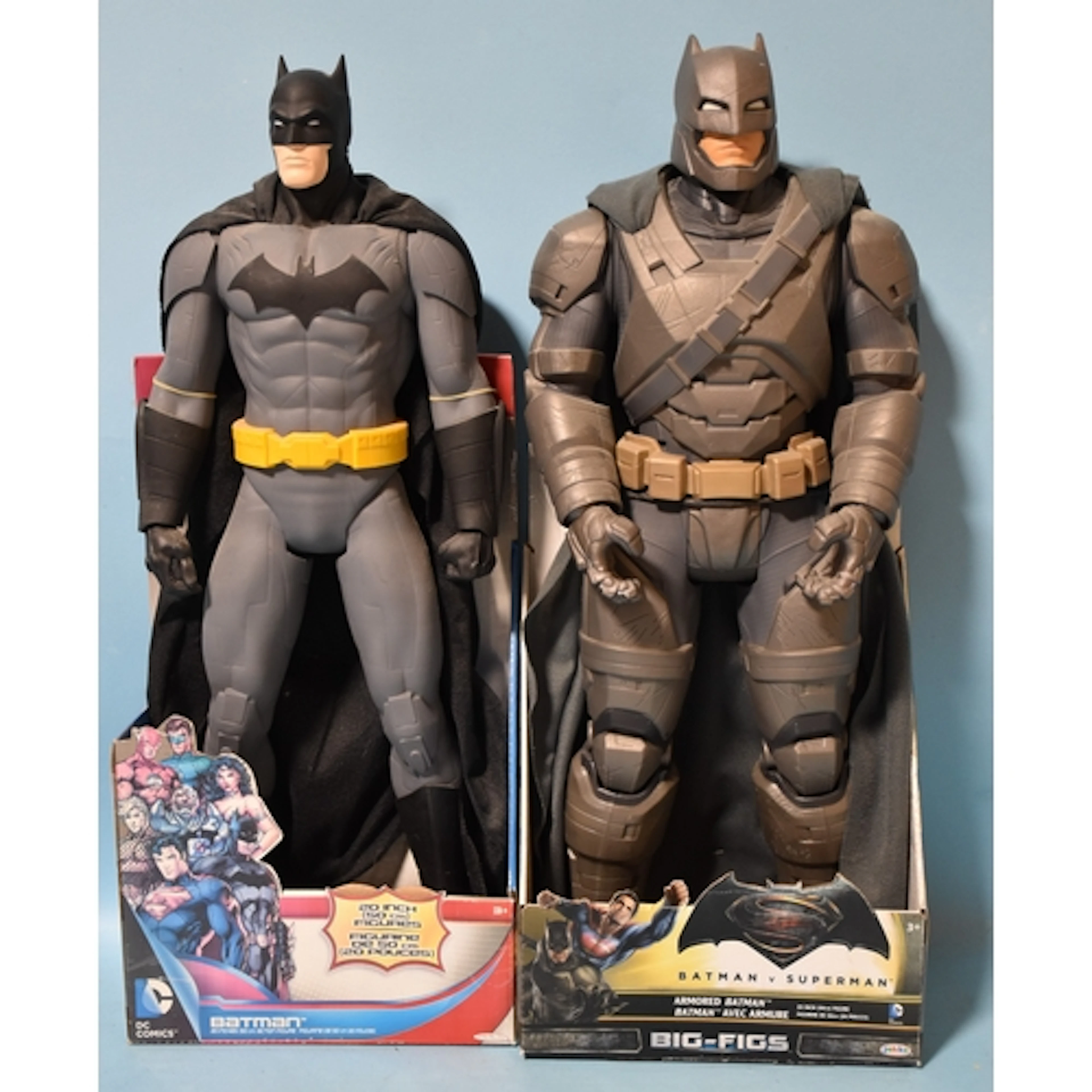Jakks Pacific, two boxed 20" Batman action figures, (2)...