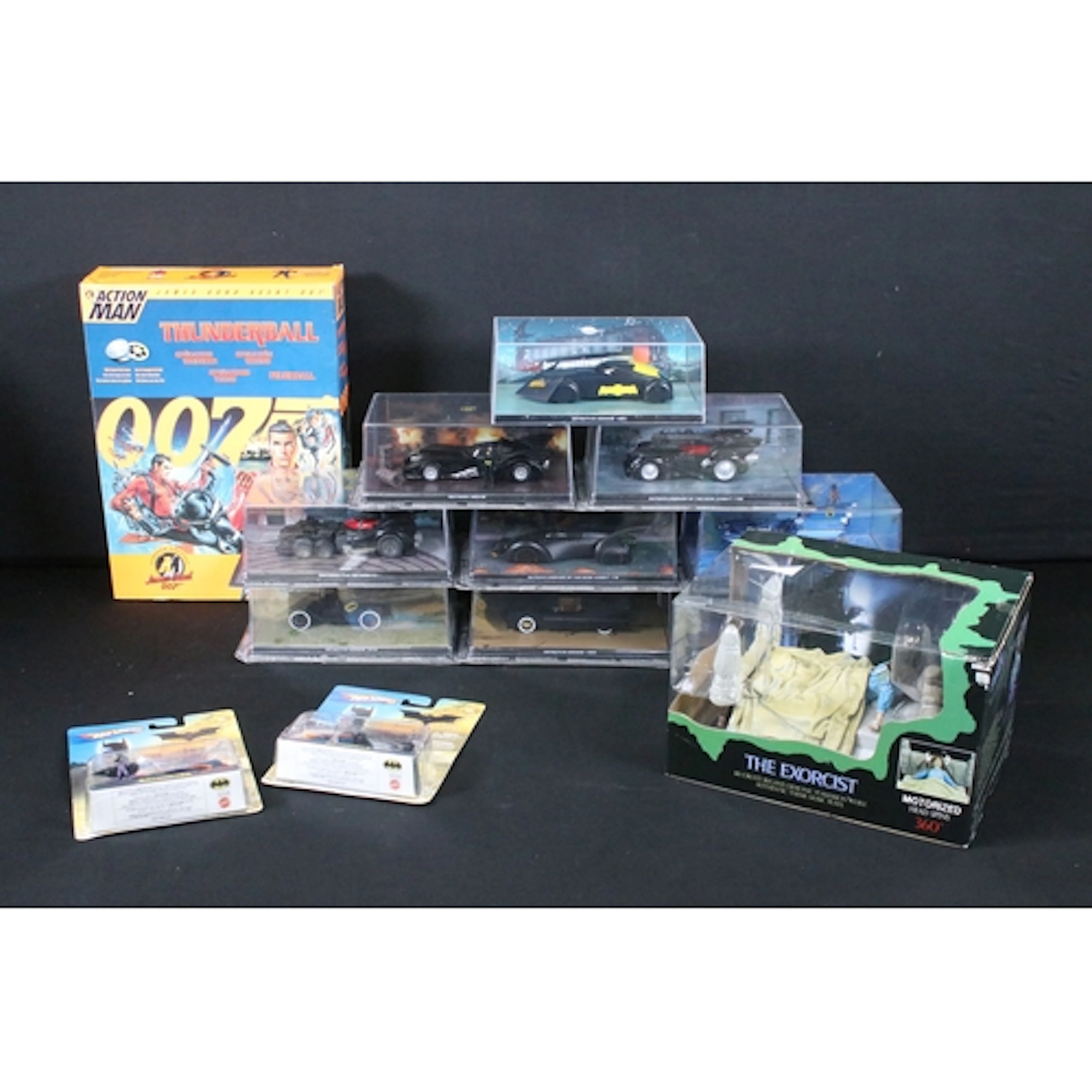 13 Boxed / carded / cased TV related models and figures to i...