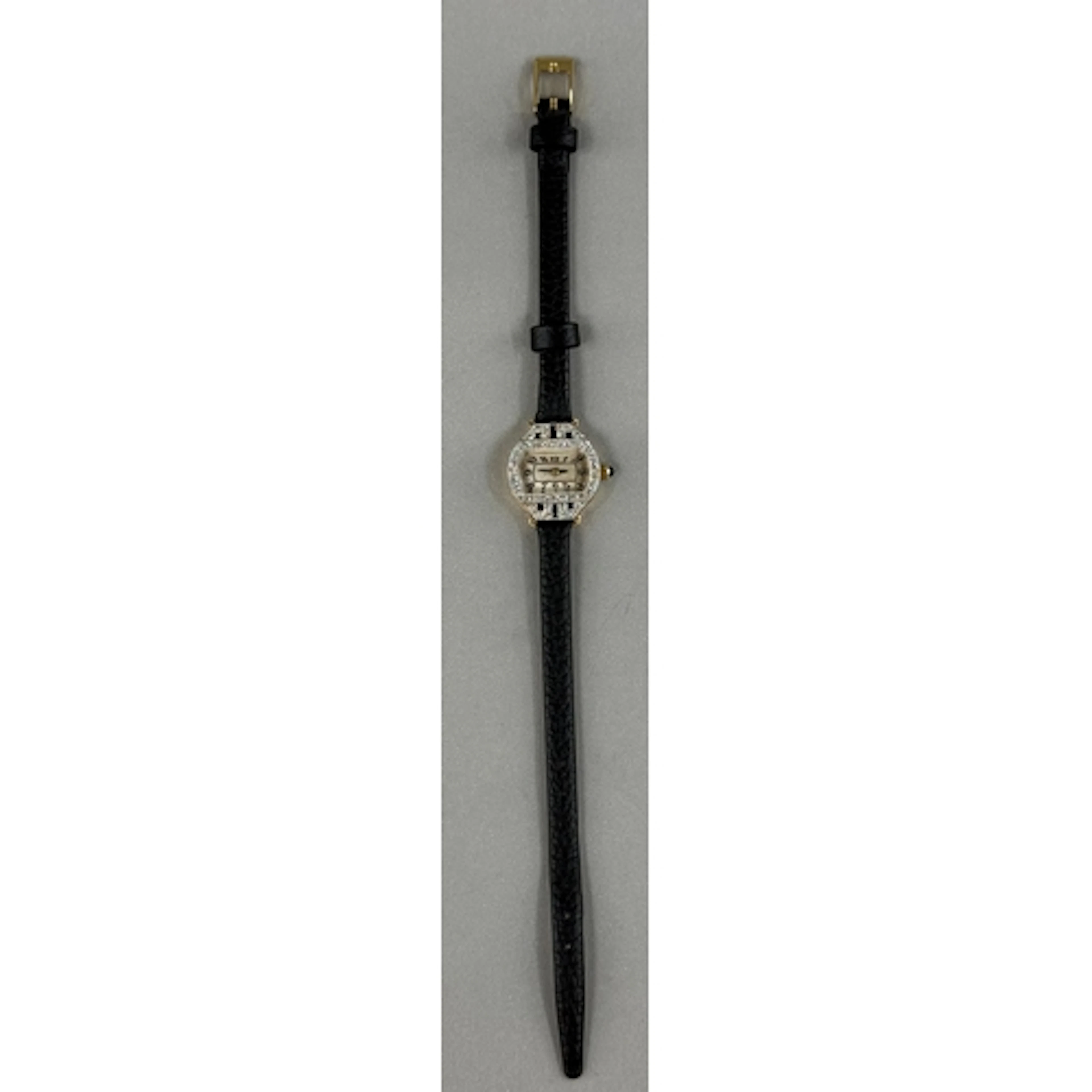 Watches: Lady's 18ct gold Vertex cocktail watch having a rec...