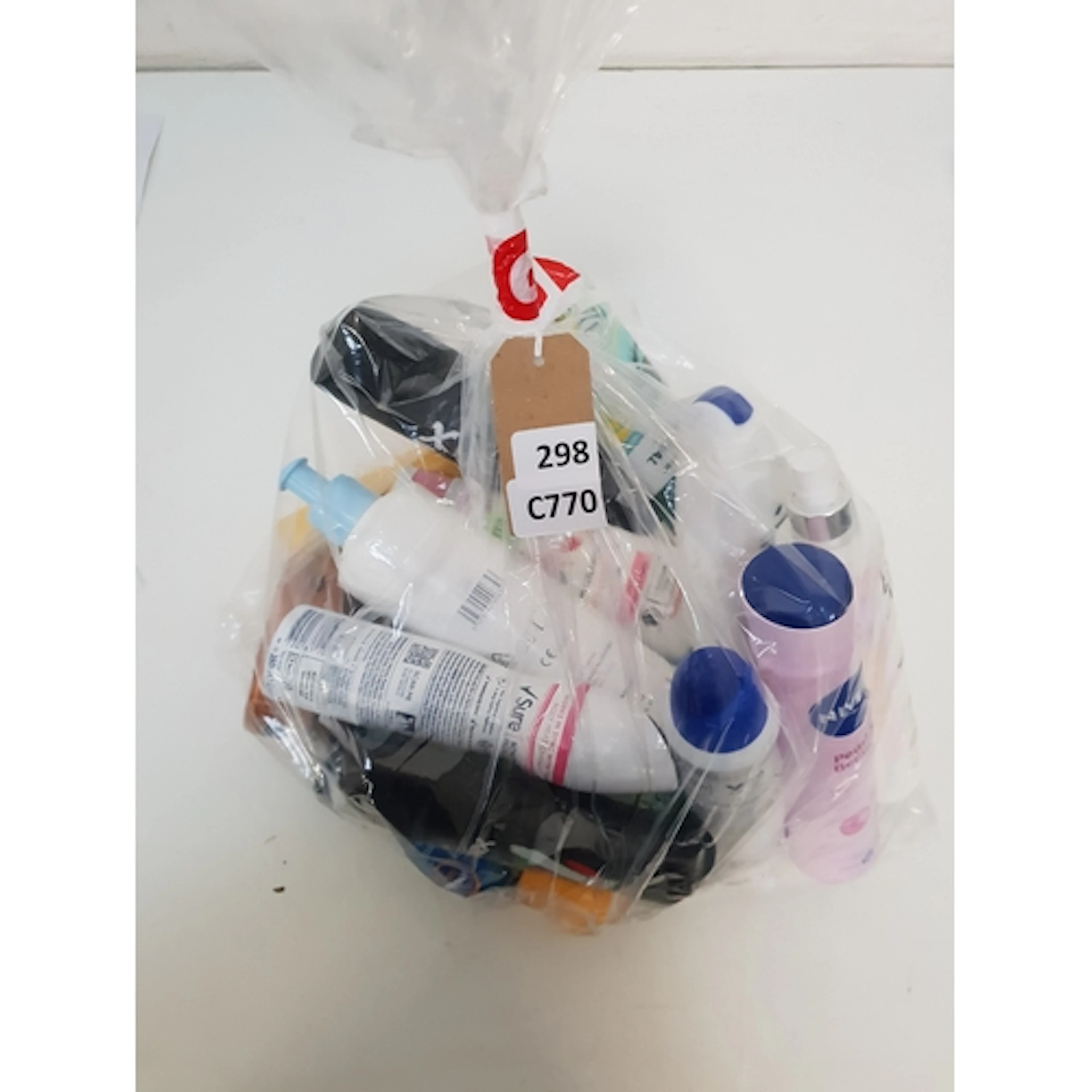 ONE BAG OF USED COSMETICS Including Nivea, Sure, Vaseline a...