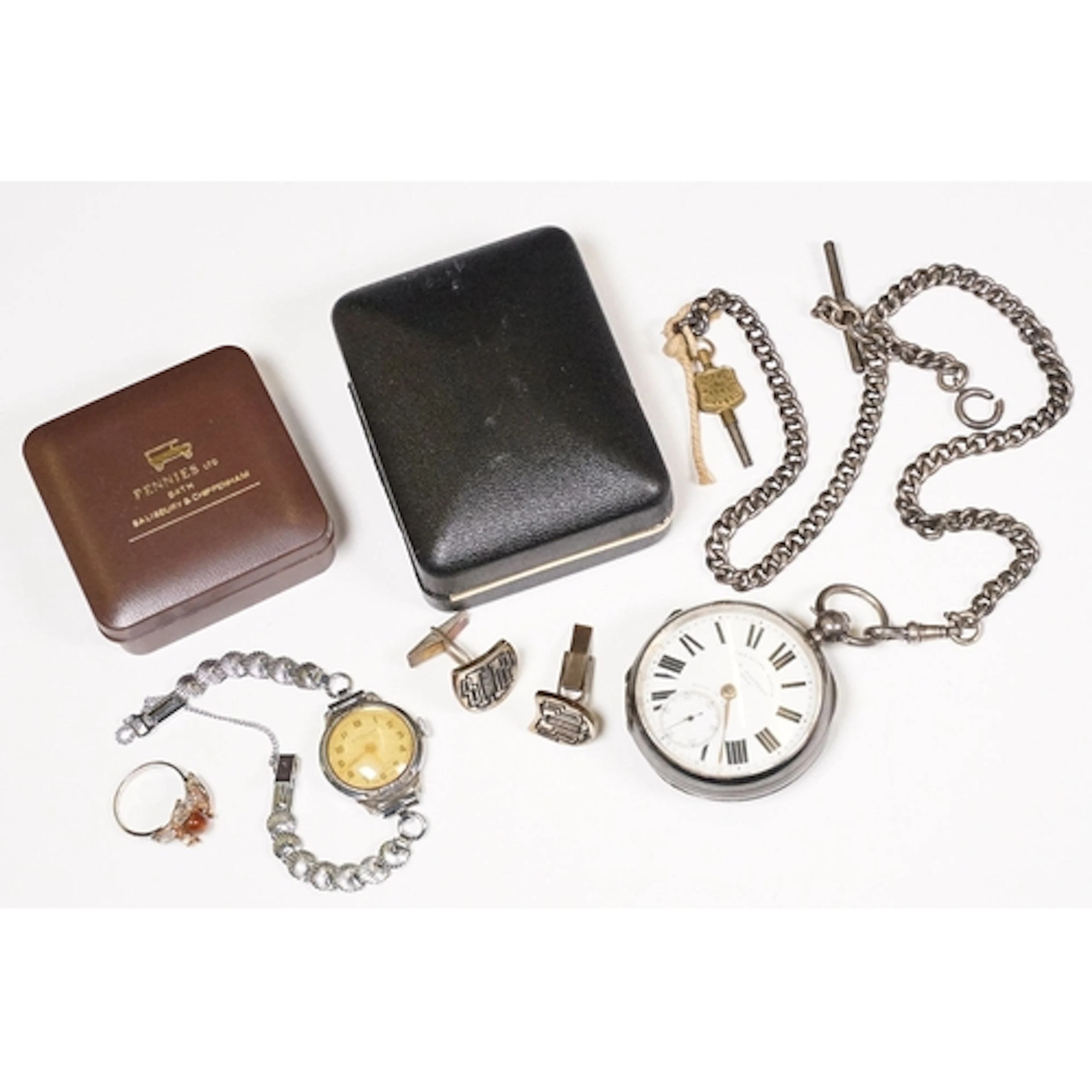 Small collection of mixed collectables to include hallmarked...