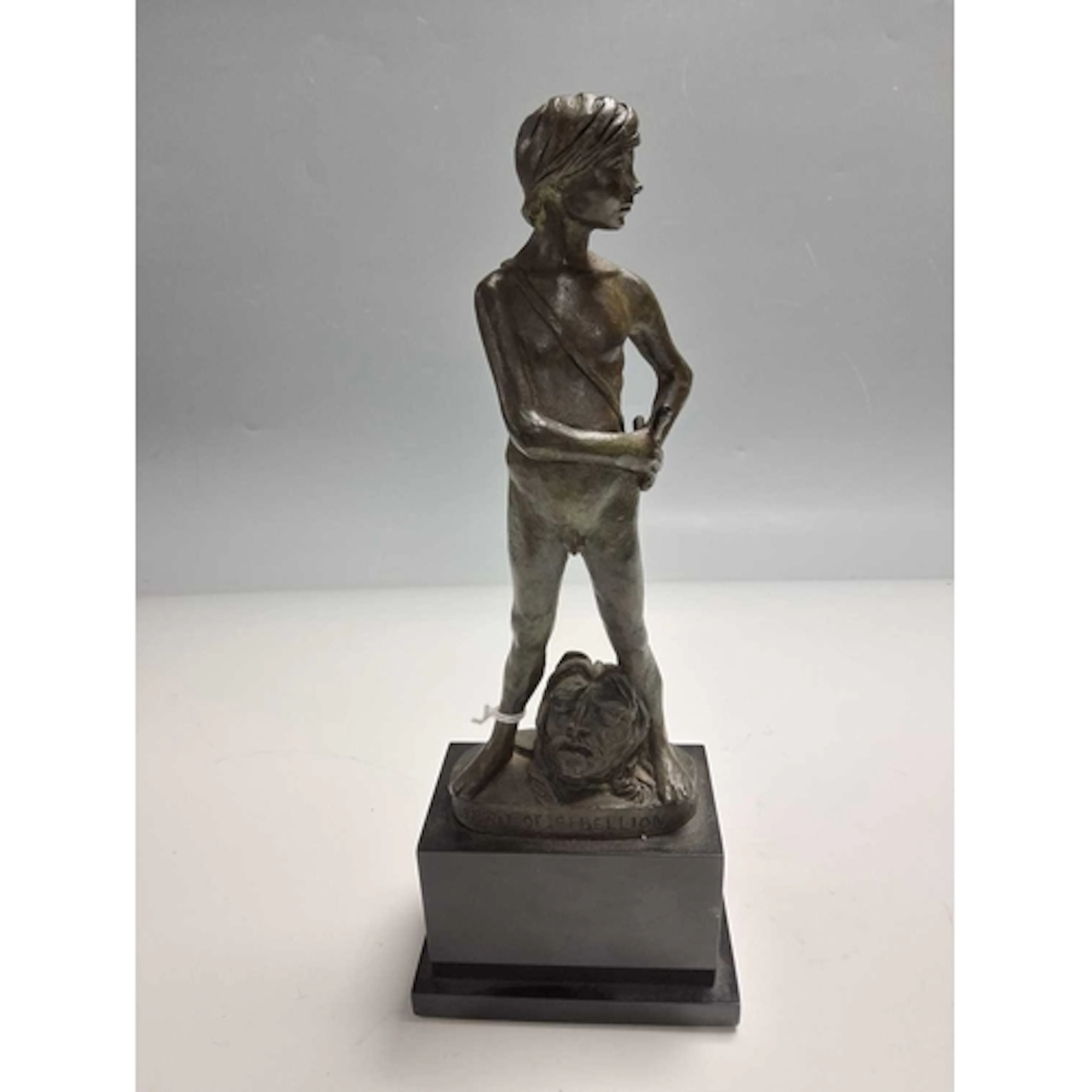 ENZO PLAZOTTA (1921-1981): SPIRIT OF REBELLION, a bronze fig...