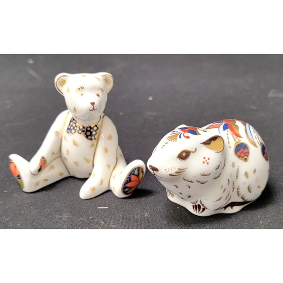 TWO ROYAL CROWN DERBY PAPERWEIGHTS comprising an Exclusive f...
