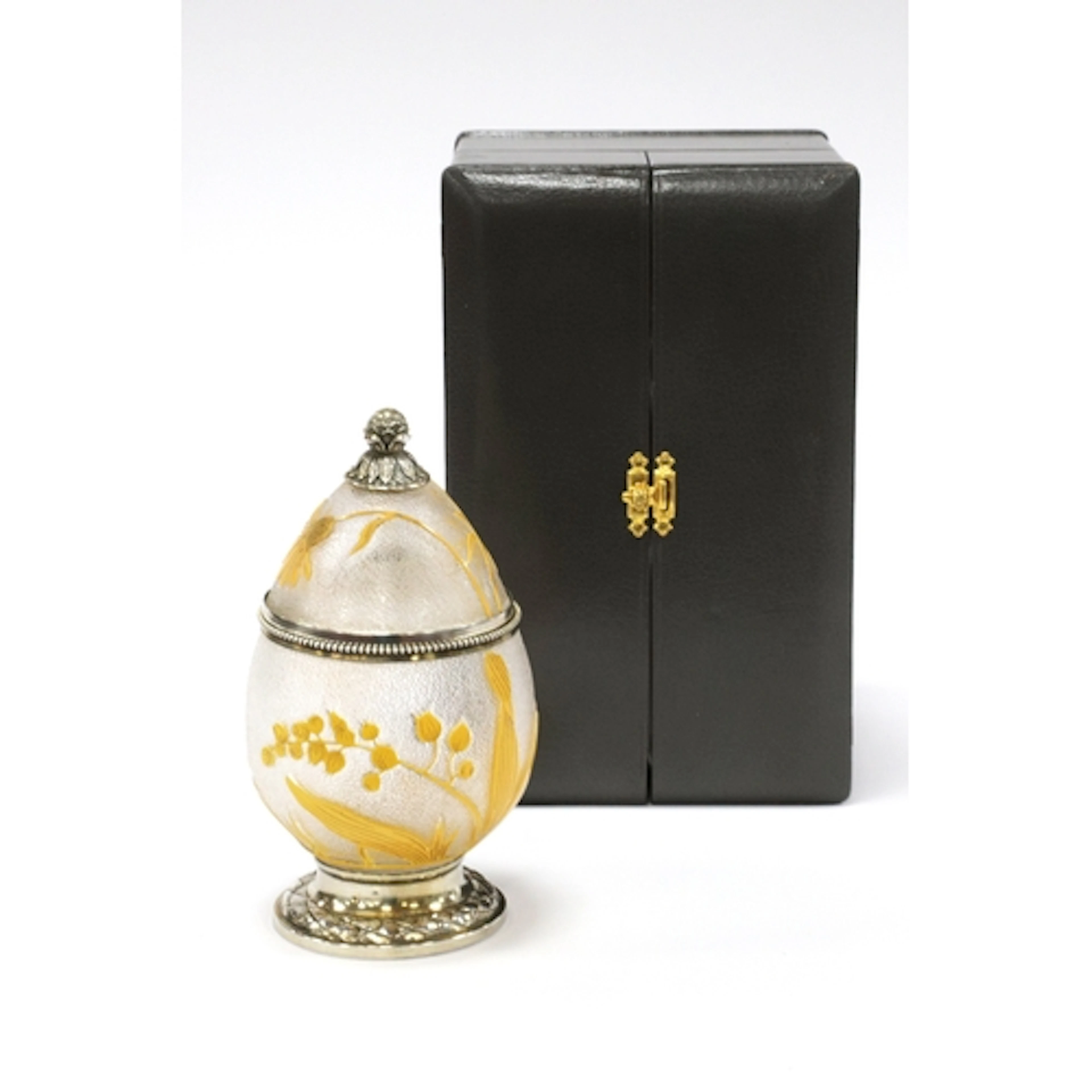 A Cameo Glass Perfume Bottle, Cover and Stopper, in the styl...