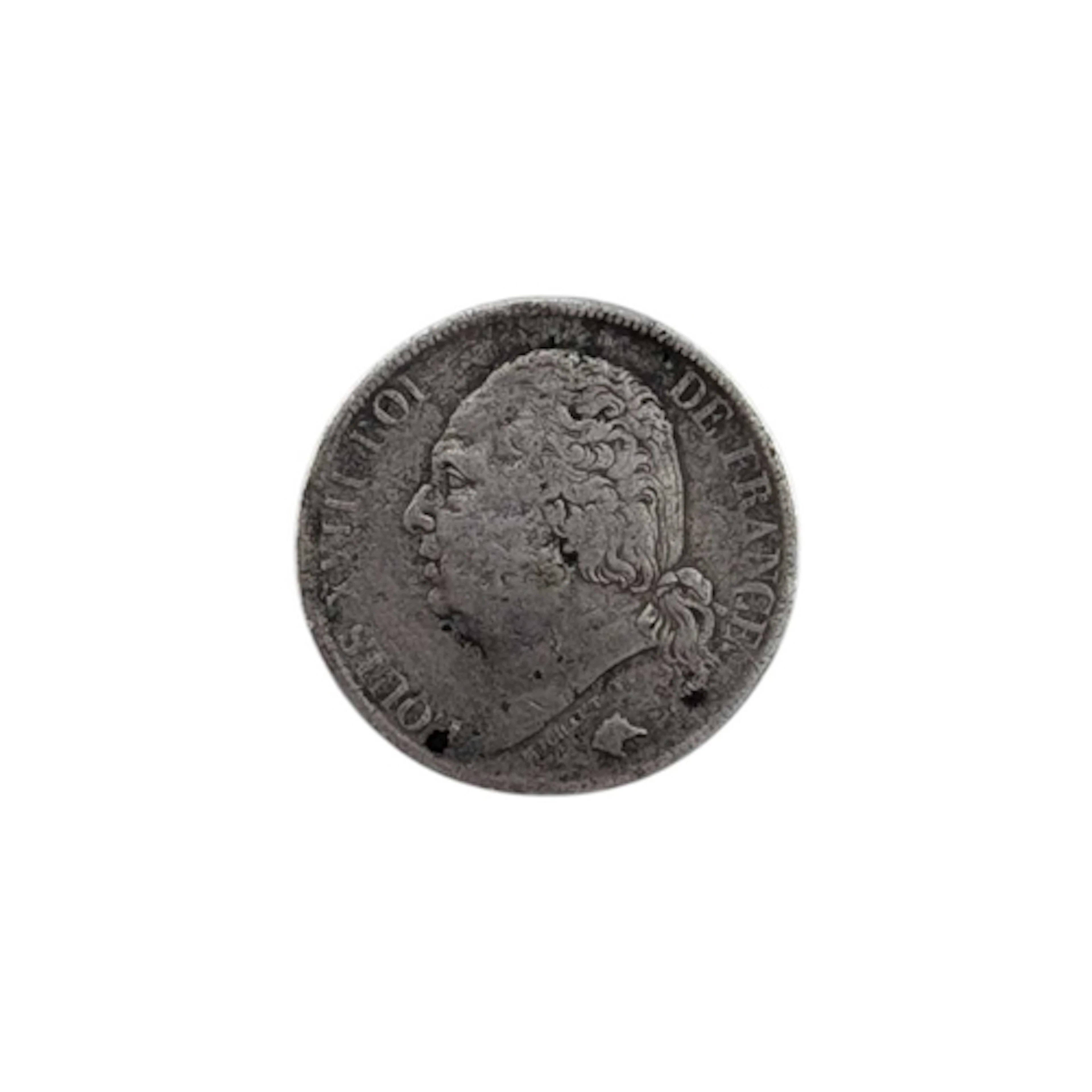 19th century, 1824 Louis XVIII France - Lille Mint .900 SILV...
