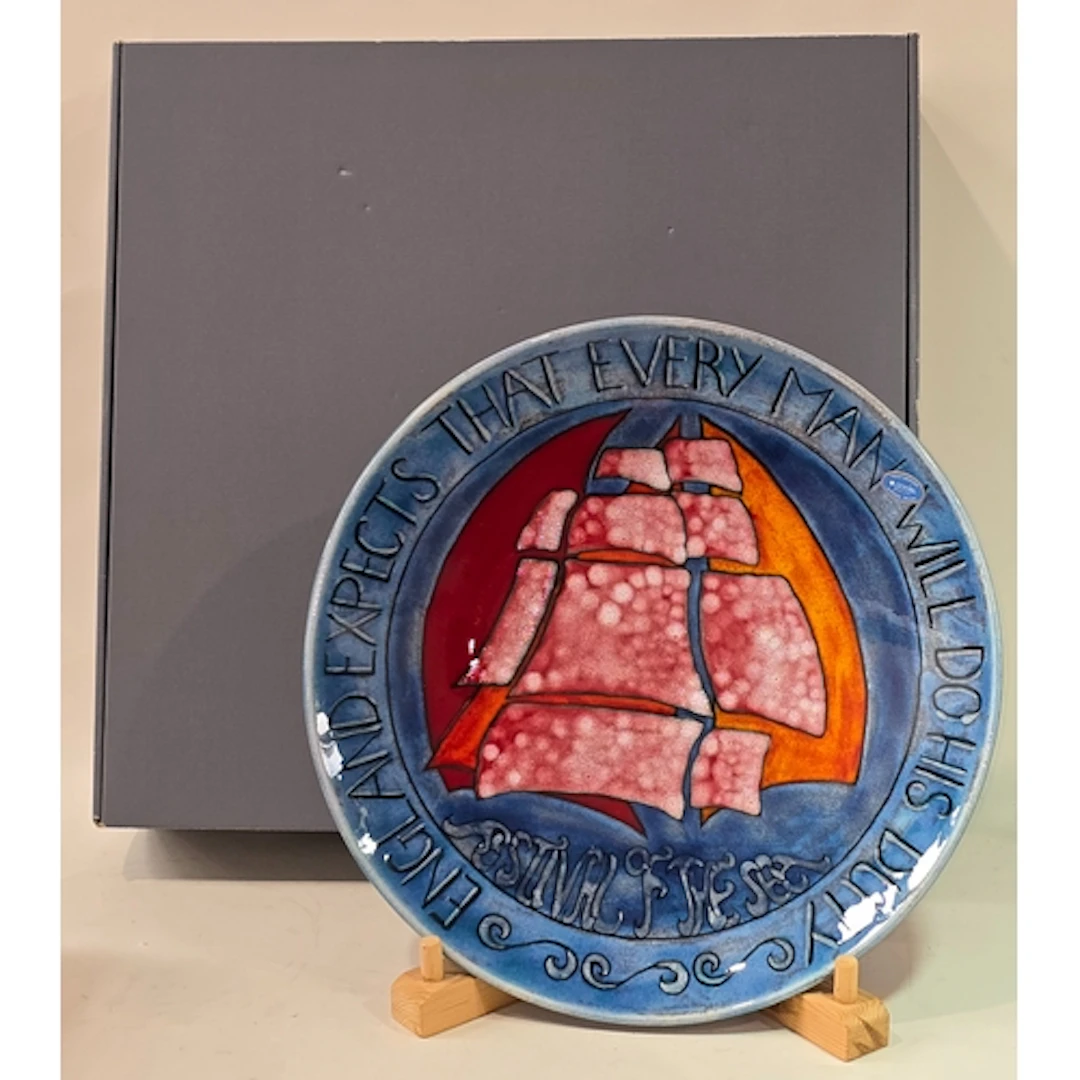 Poole Pottery Festival of the Sea limited edition charger de...