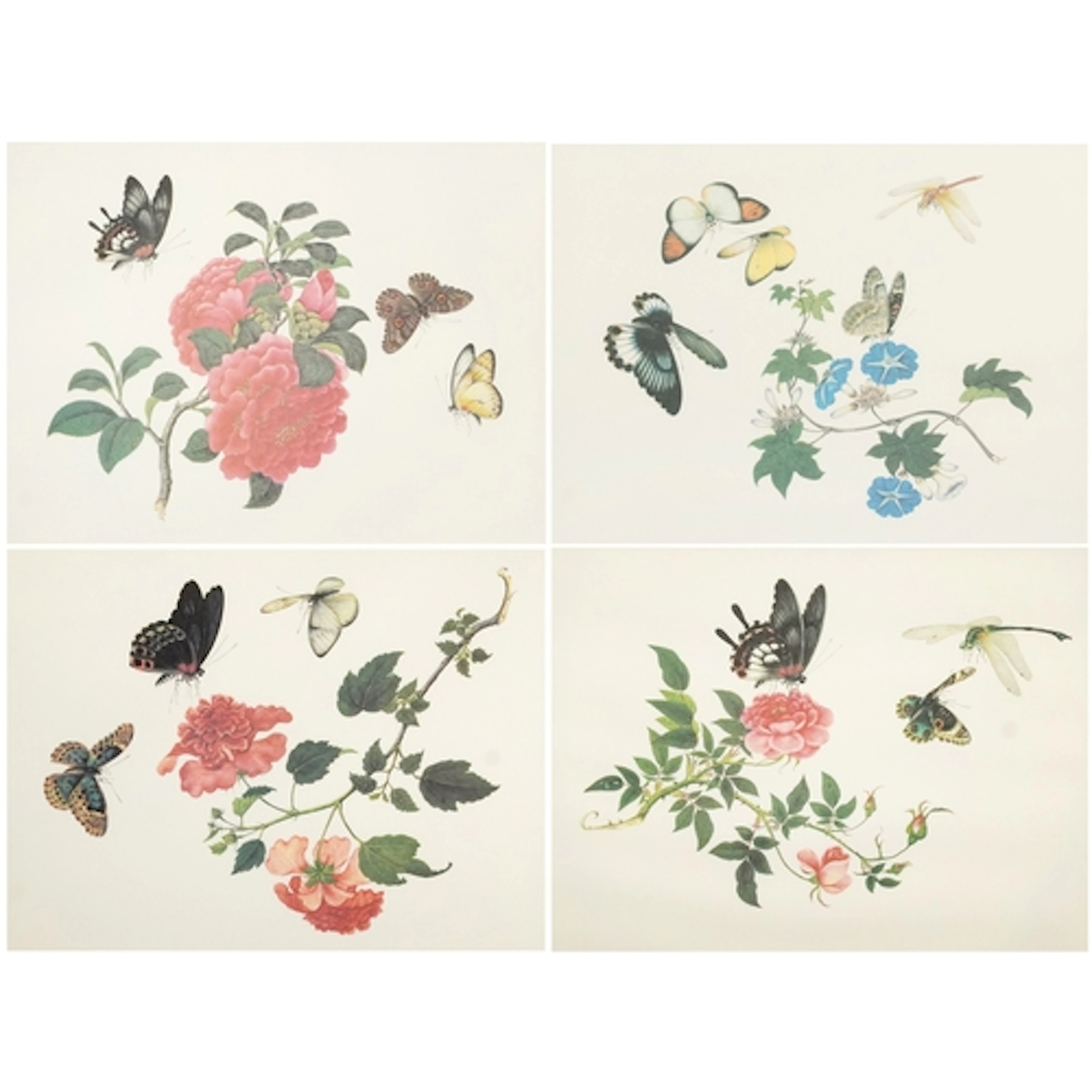 The Reeves Collection of Chinese Watercolours, set of four c...