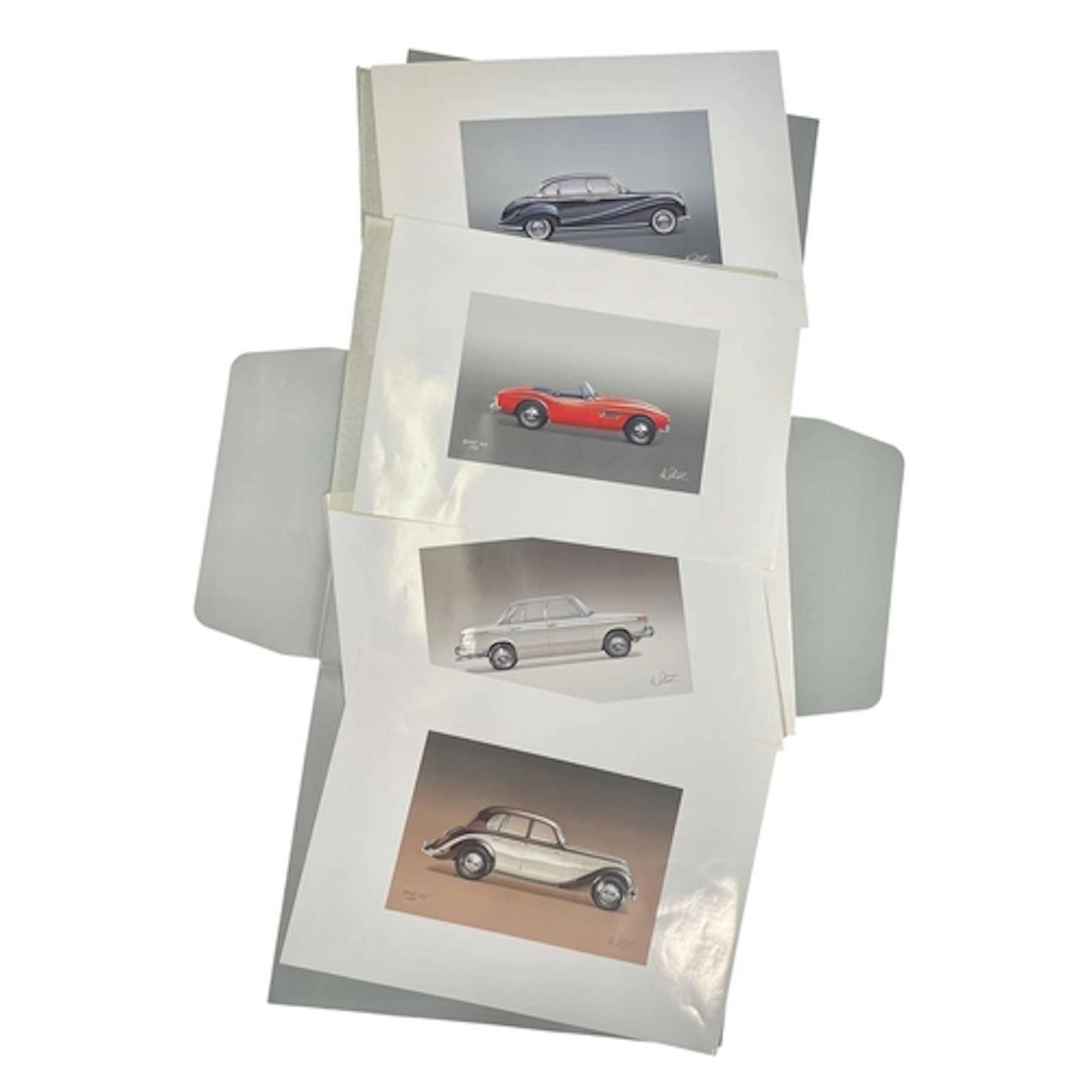 BMW Classic Editions portfolio of 12 limited edition embosse...