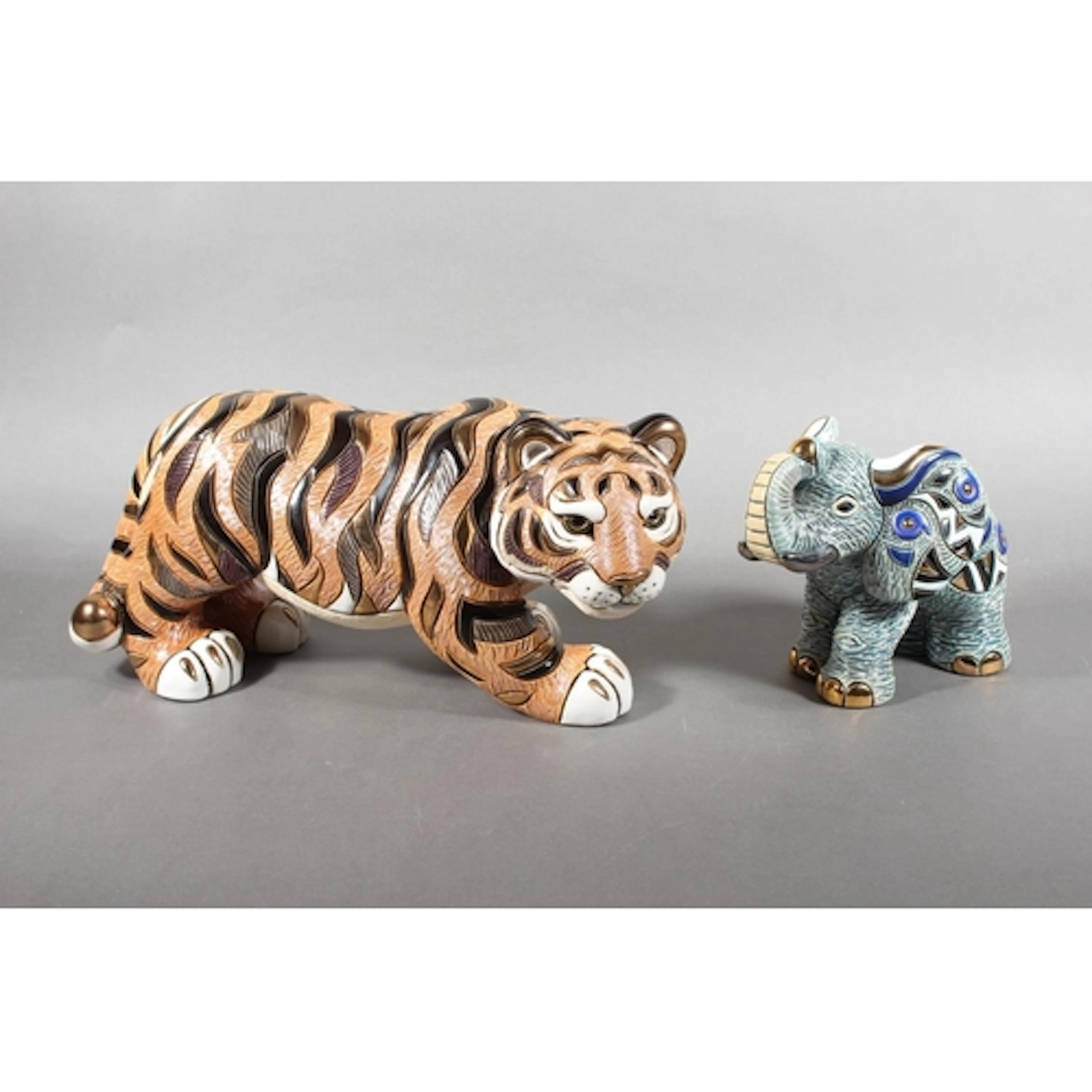 De Rosa Porcelain Sculptures of Uruguay, a large lion model ...