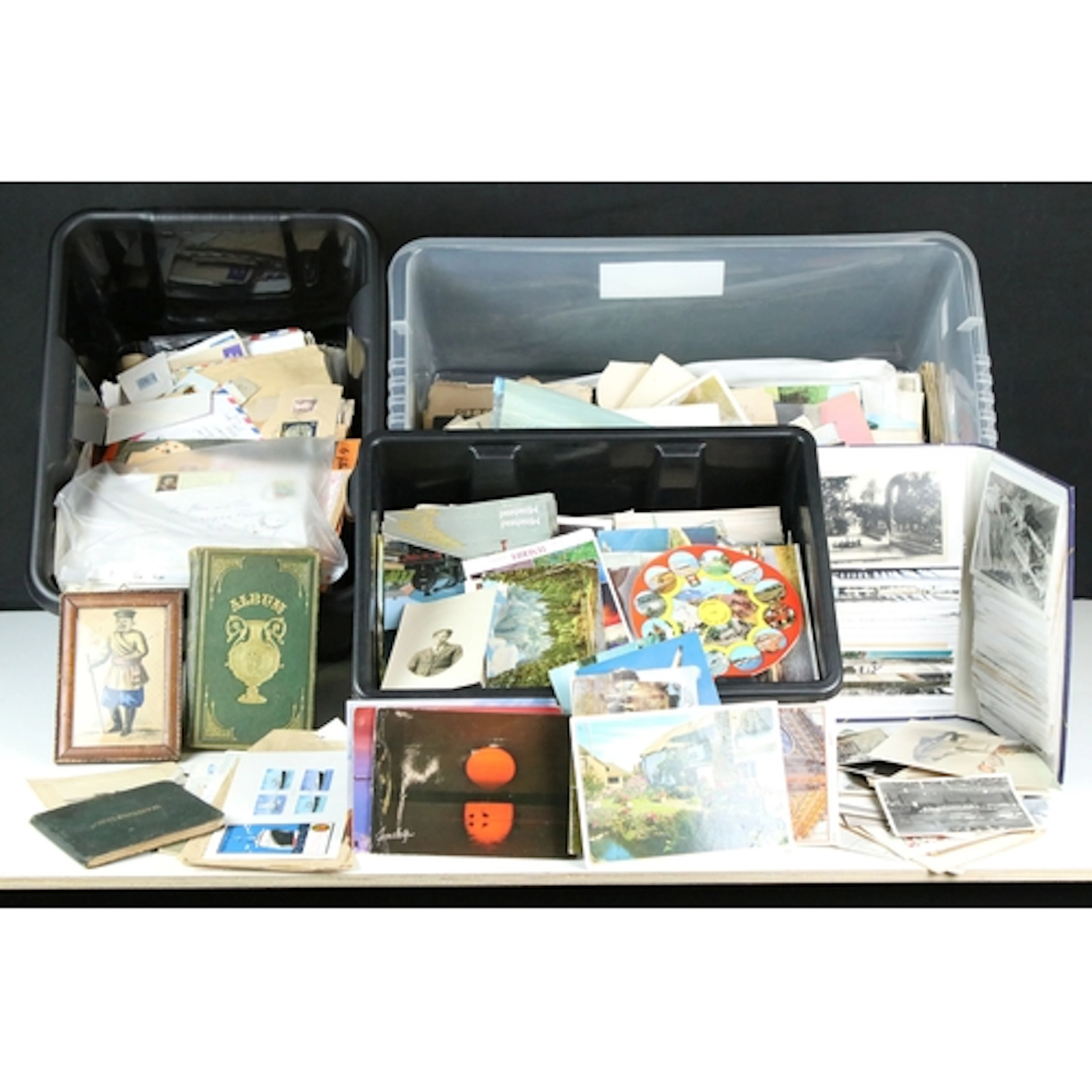 Collection of ephemera including: an album of photographs, m...