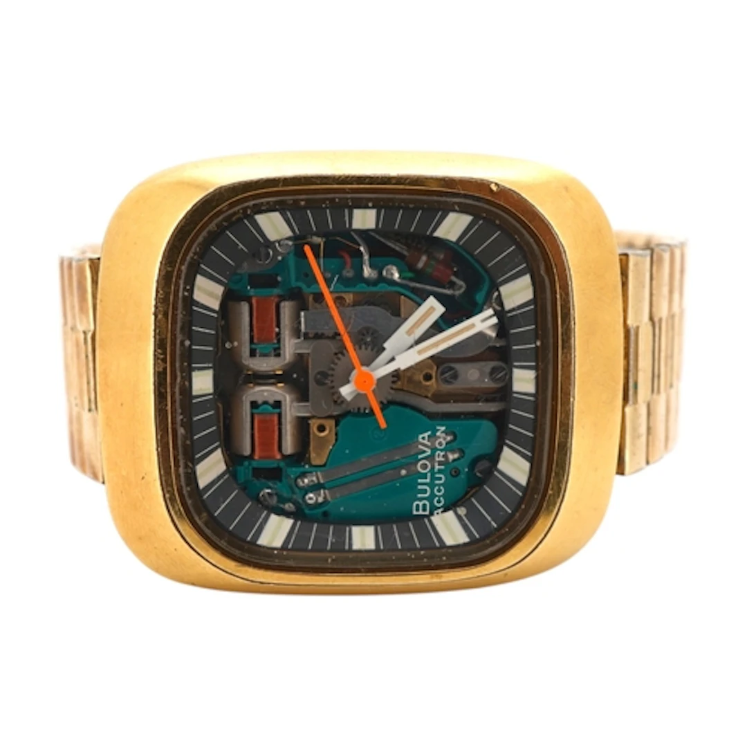 A gentleman's steel and gold plated Bulova Accutron space vi...
