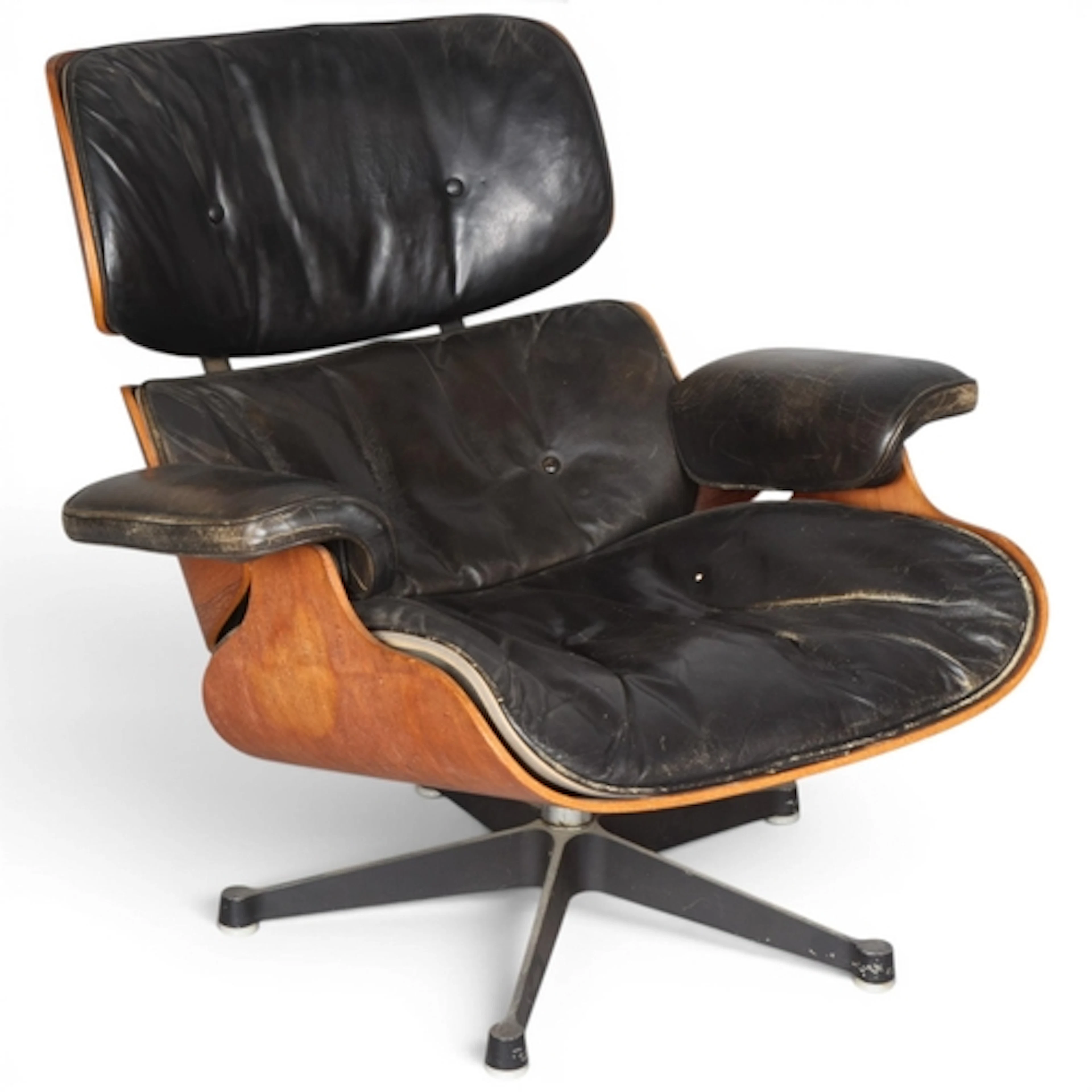 RAY and CHARLES EAMES model 670 Lounge Chair with rosewood s...