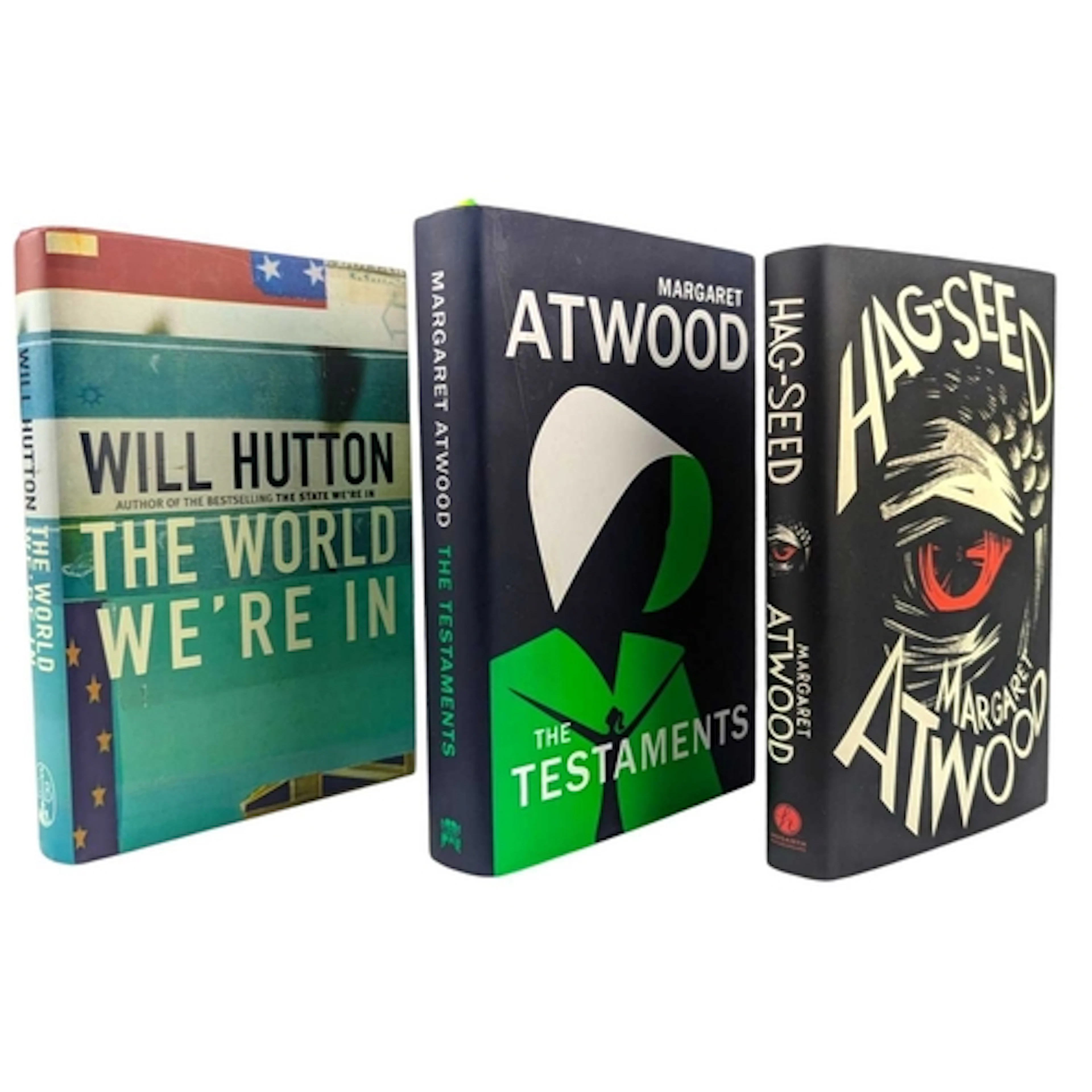 Three hardback books, to include: Atwood, Margaret 2019 The...