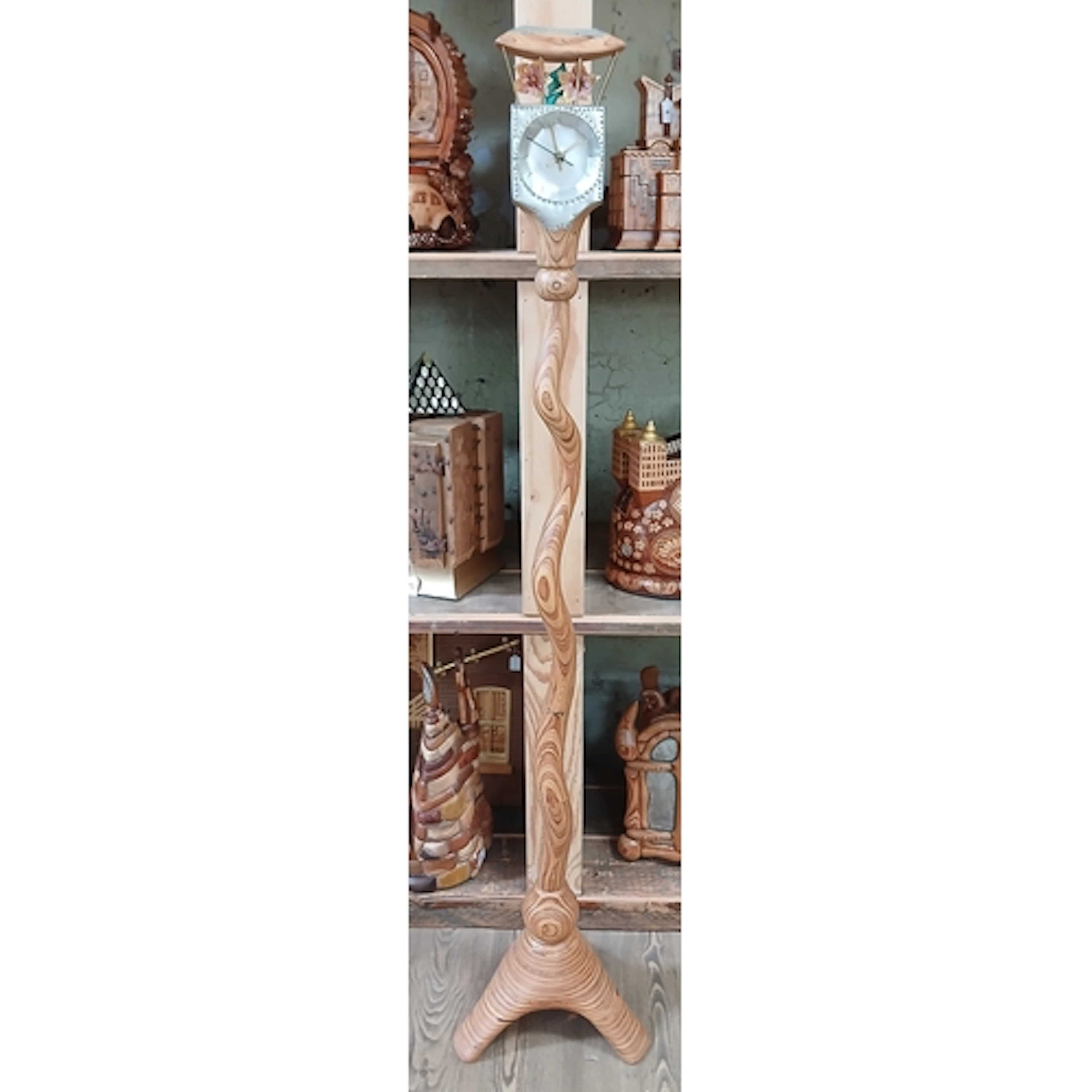 John Southworth Prescott (b1939), untitled, clock, plywood w...
